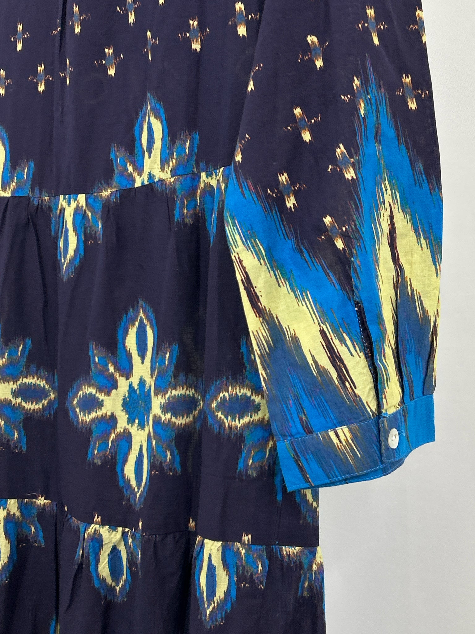 BE BOHO Size XS Navy Print Women Dress