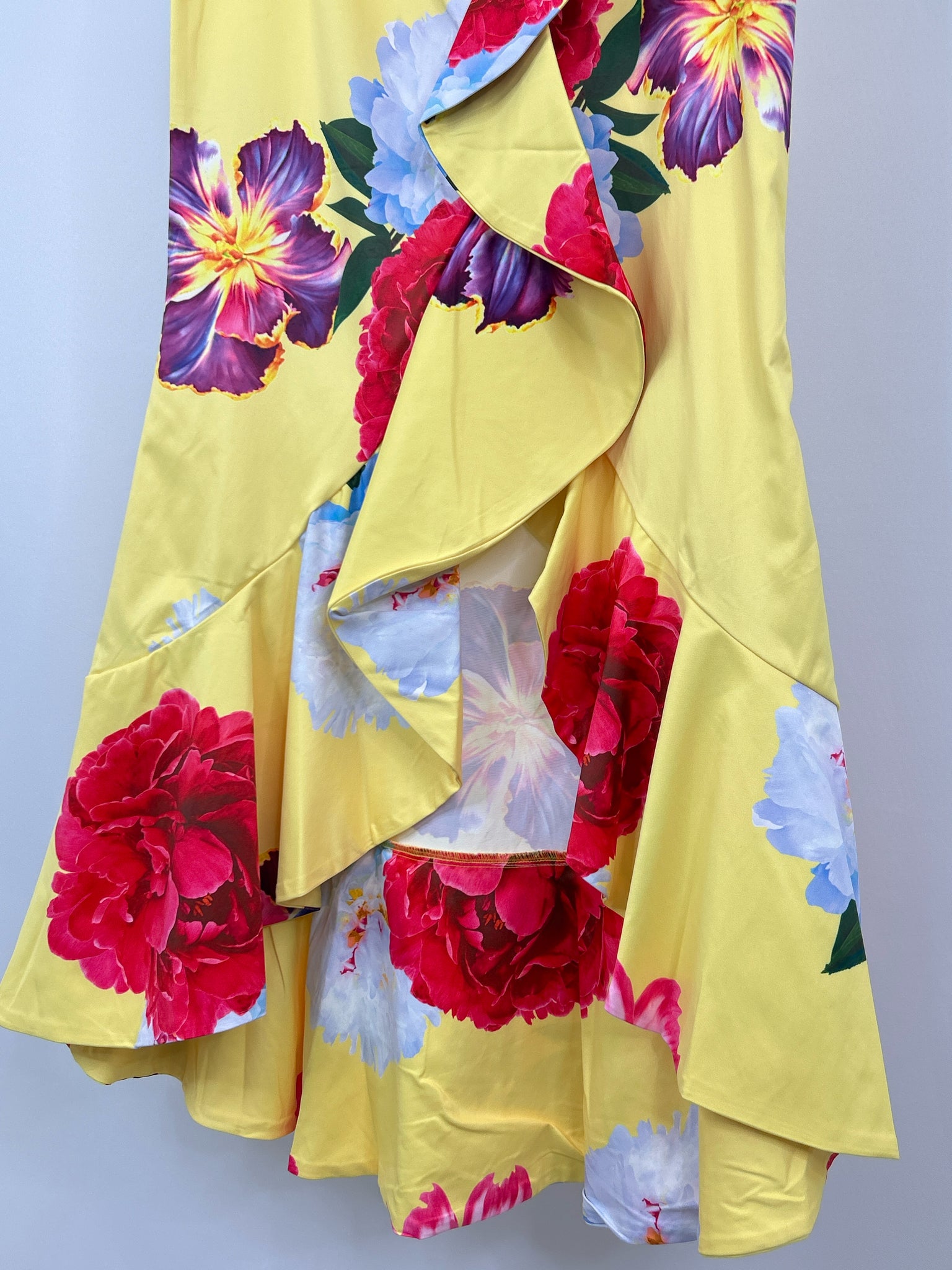 Dygarni California Size L YELLOW FLORAL Women Skirt