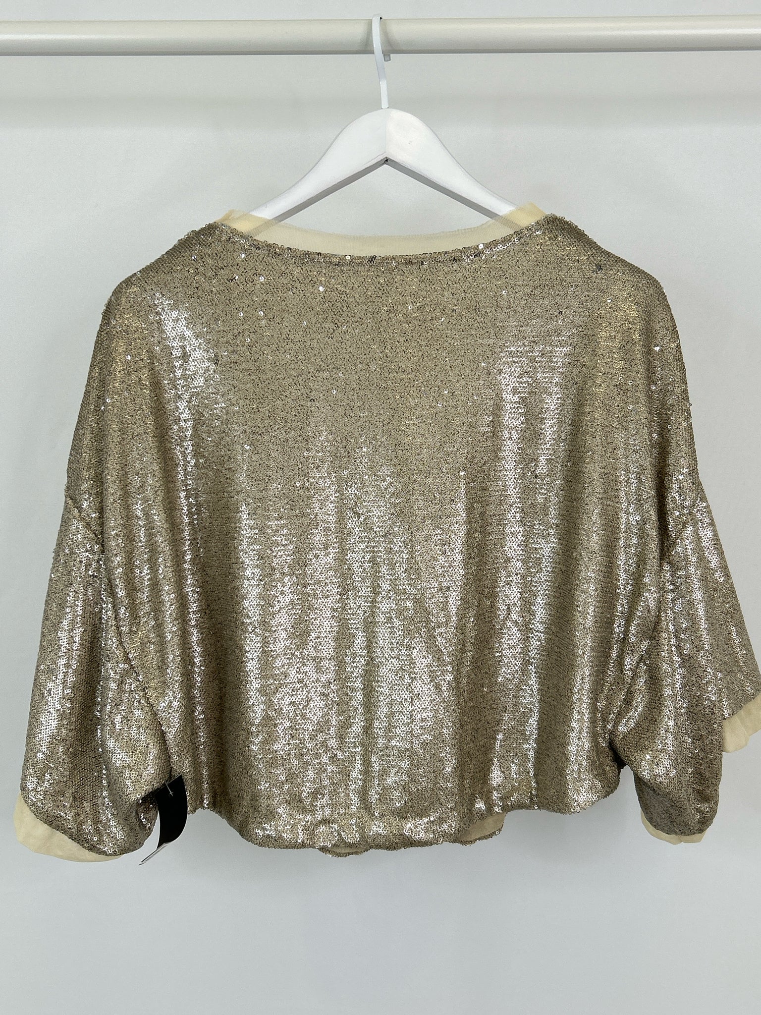 FREE PEOPLE Size S Gold Women Top
