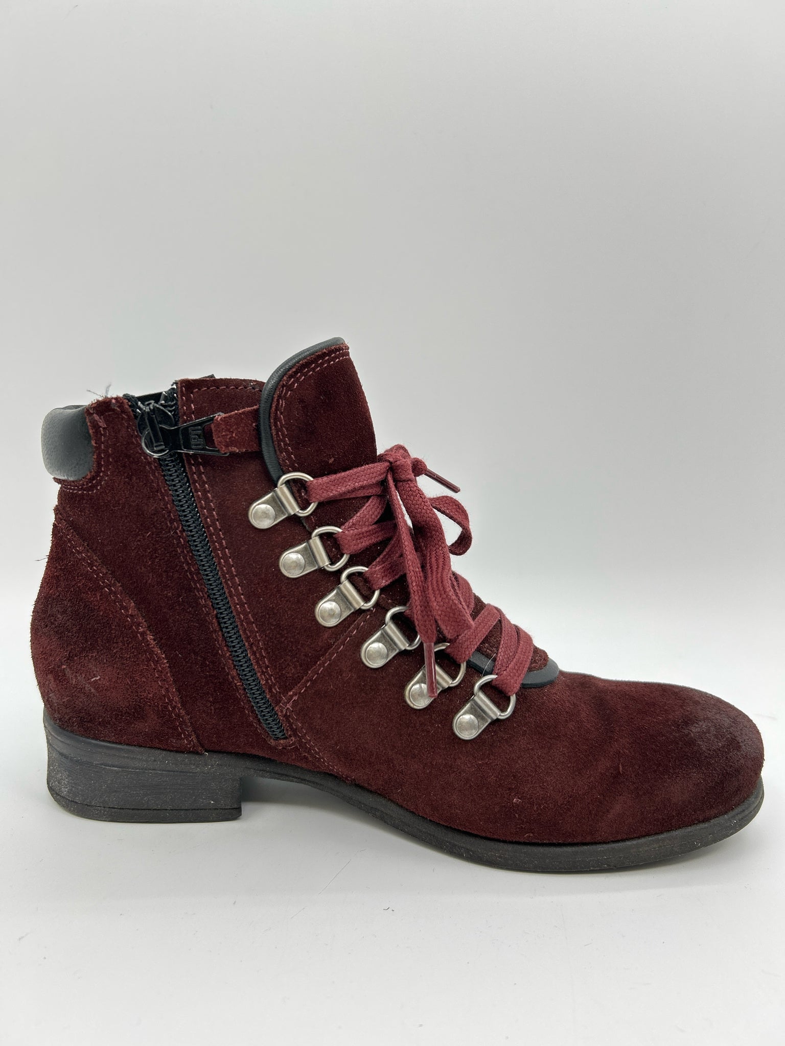 MIZ MOOZ Size 37 Burgundy Women Booties