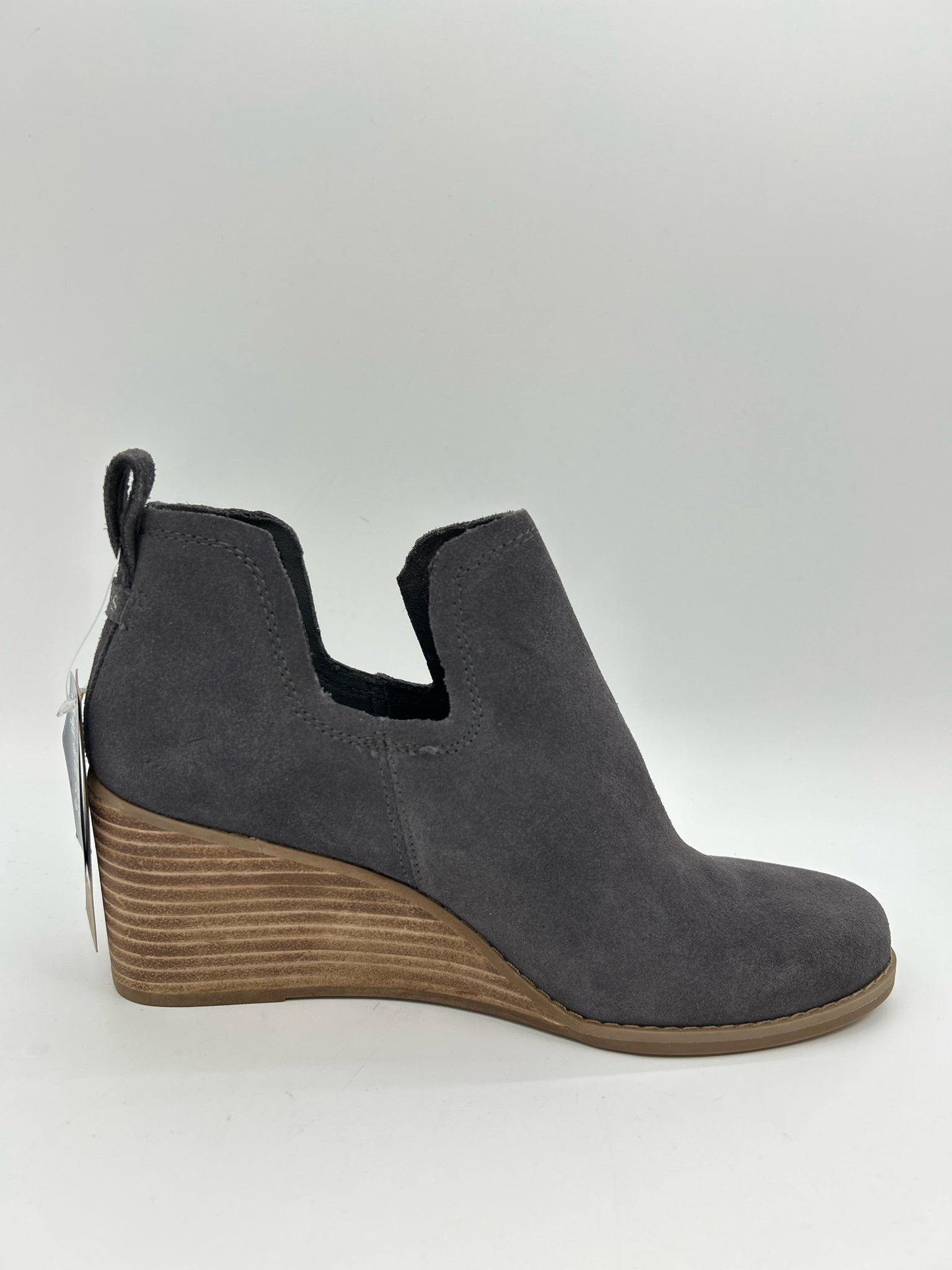 TOMS Size 7.5 Gray Women Booties