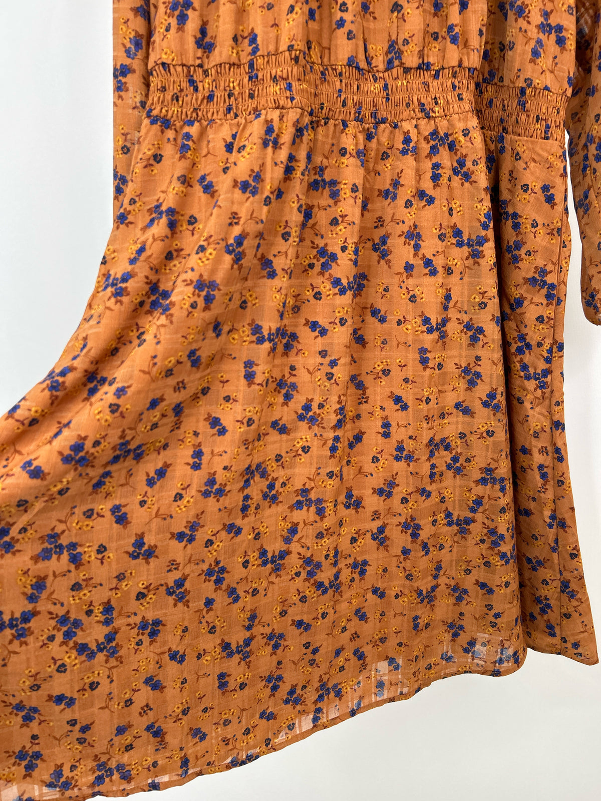 DRAPER JAMES Size 2X Brown floral Women Dress