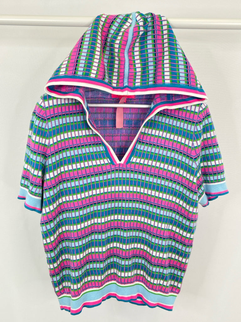 LILLY PULITZER Size XL Blue Print Women's Sweater