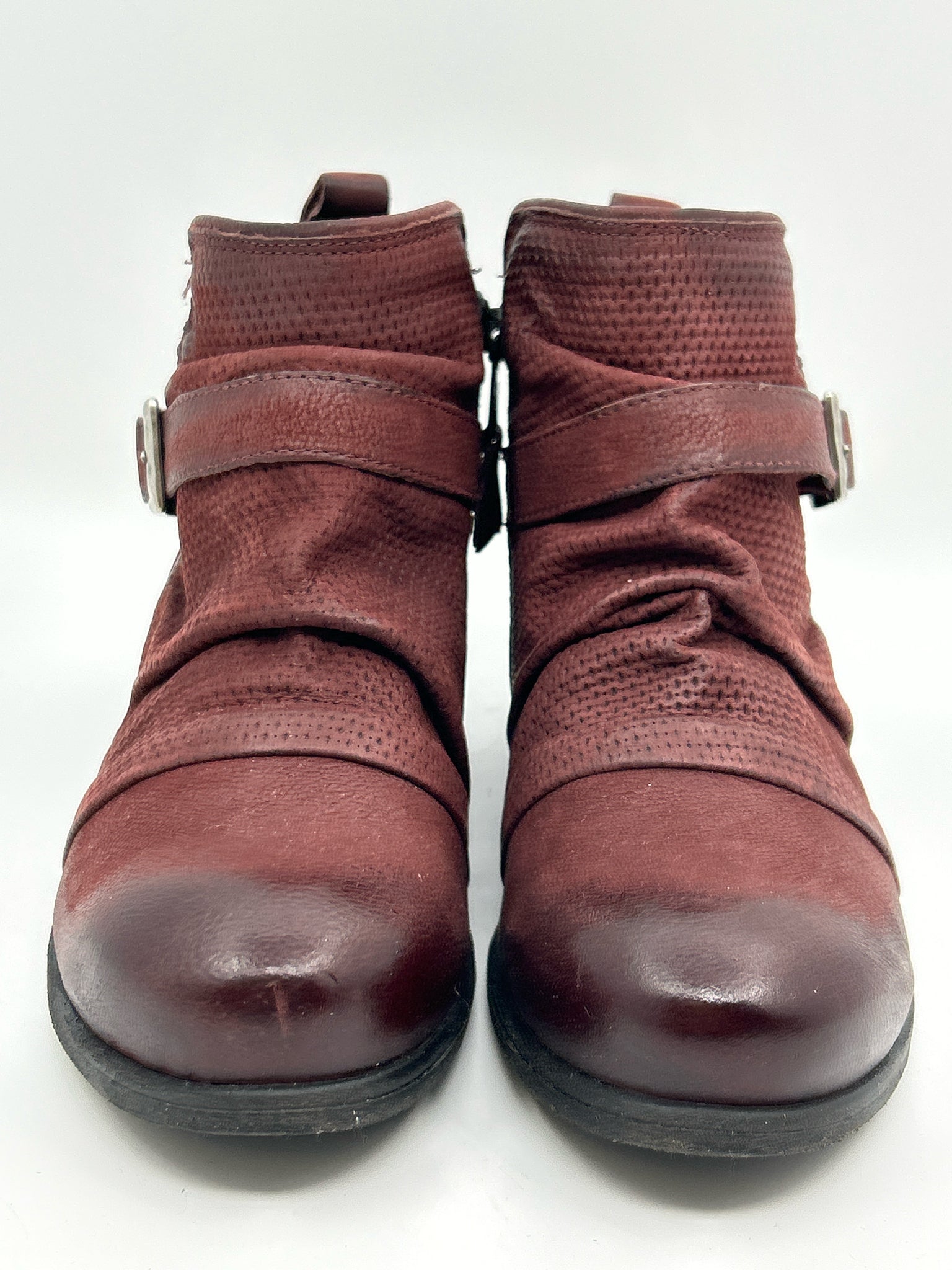MIZ MOOZ EU Size 37 US 6.5/7 Merlot Women Booties