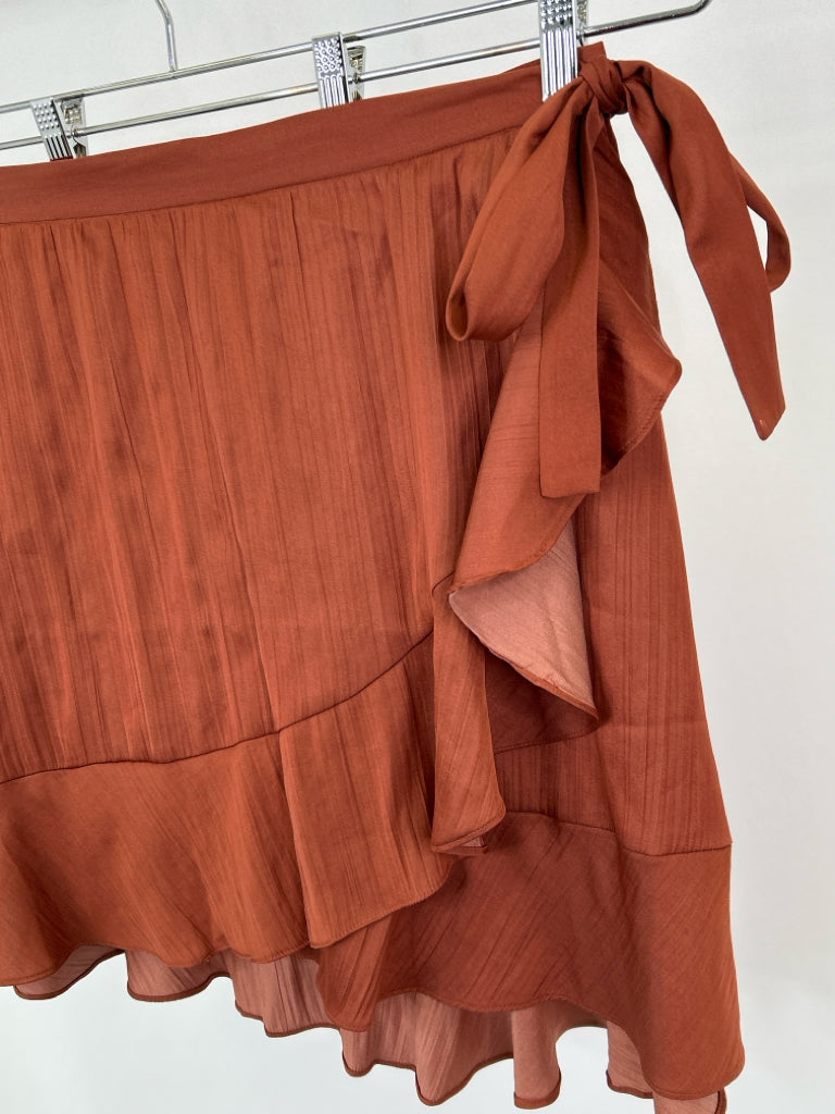 MAEVE Size XL Burnt Orange Skirt