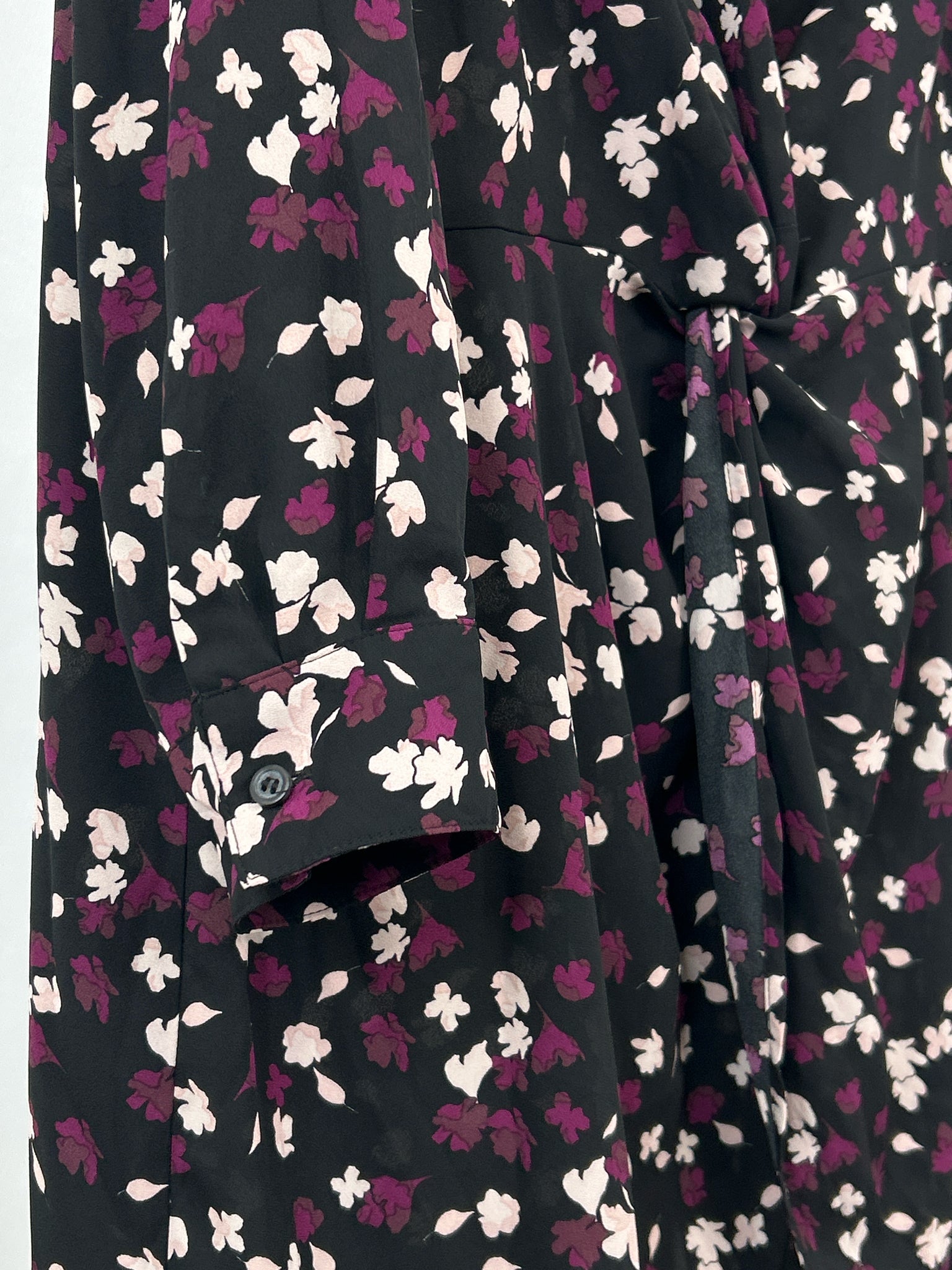 LANE BRYANT Size 18 Black Floral Women Dress