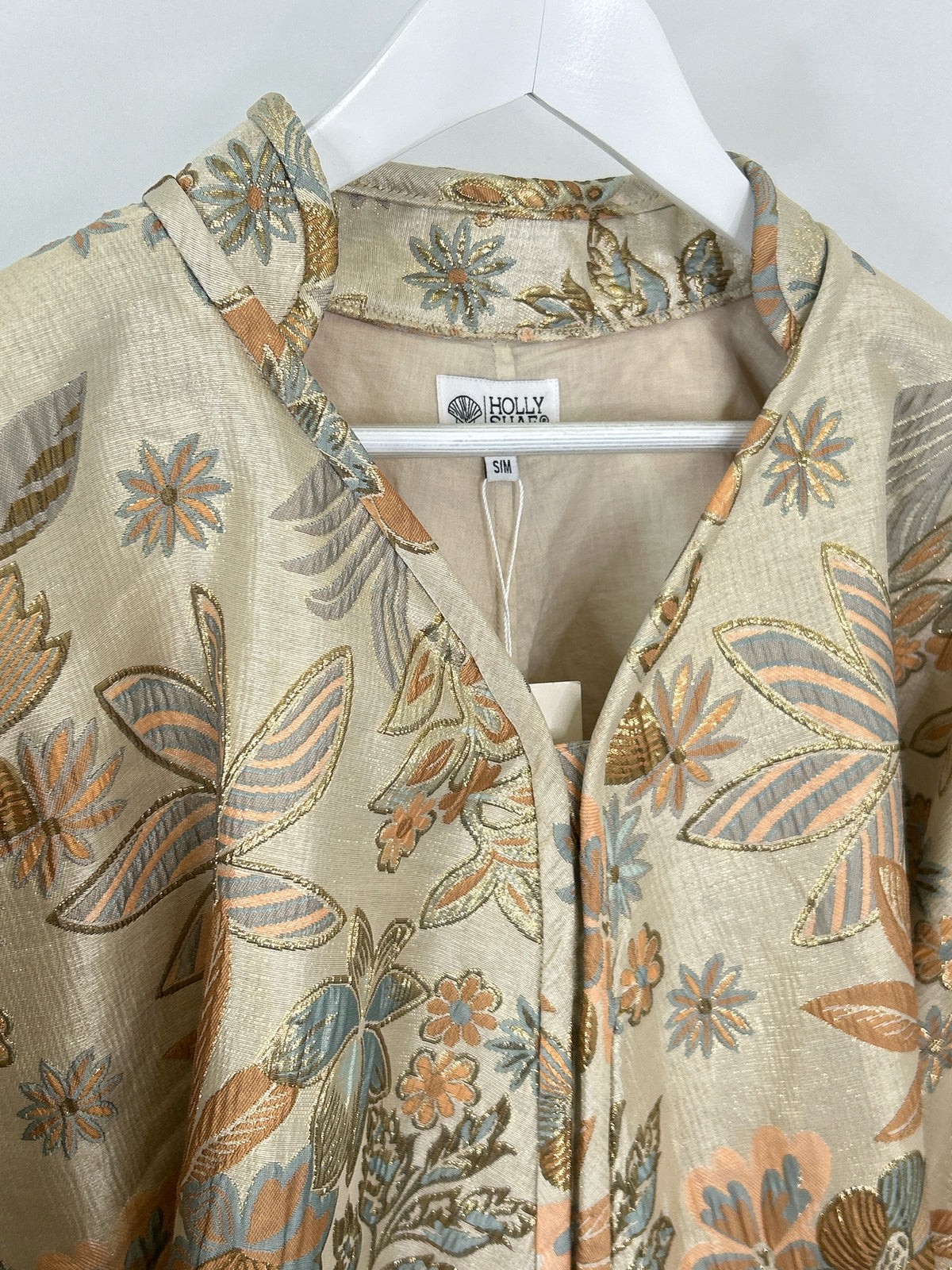 HOLLY SHAE Size S/M BEIGE FLORAL Women Dress
