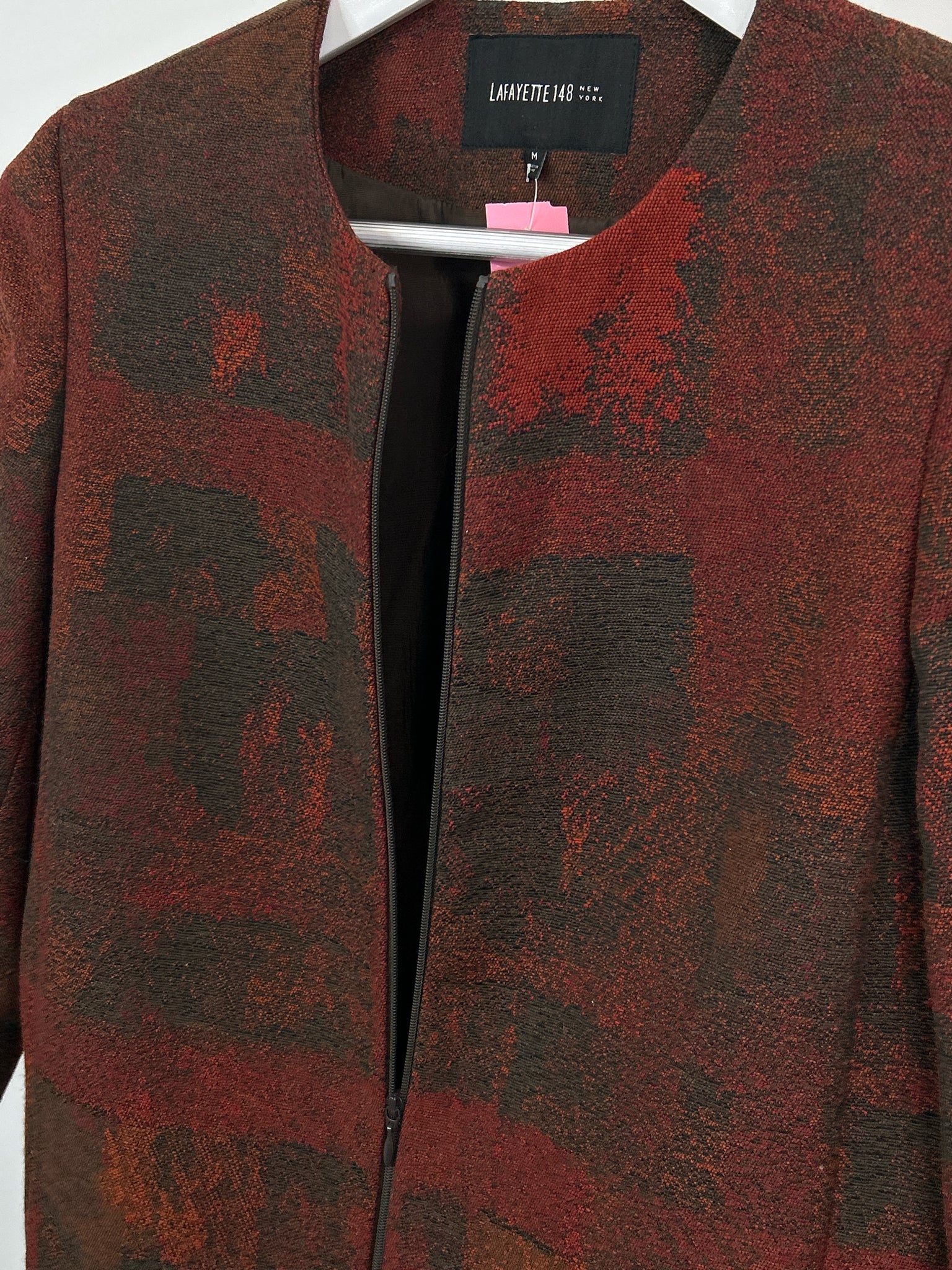 LAFAYETTE 148 Size M Red Print Women Jacket