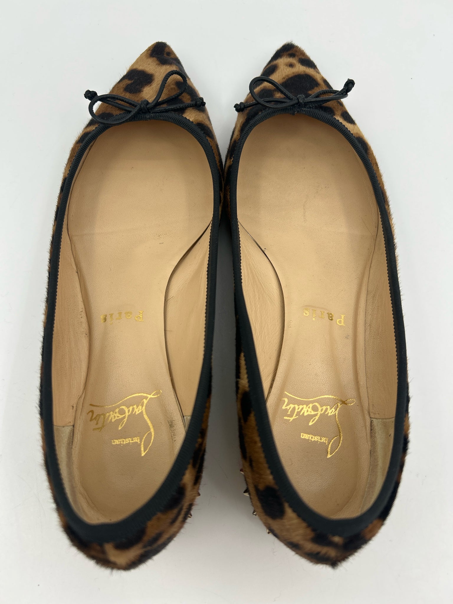 CHRISTIAN LOUBOUTIN Size 37 Animal Print Women Flats