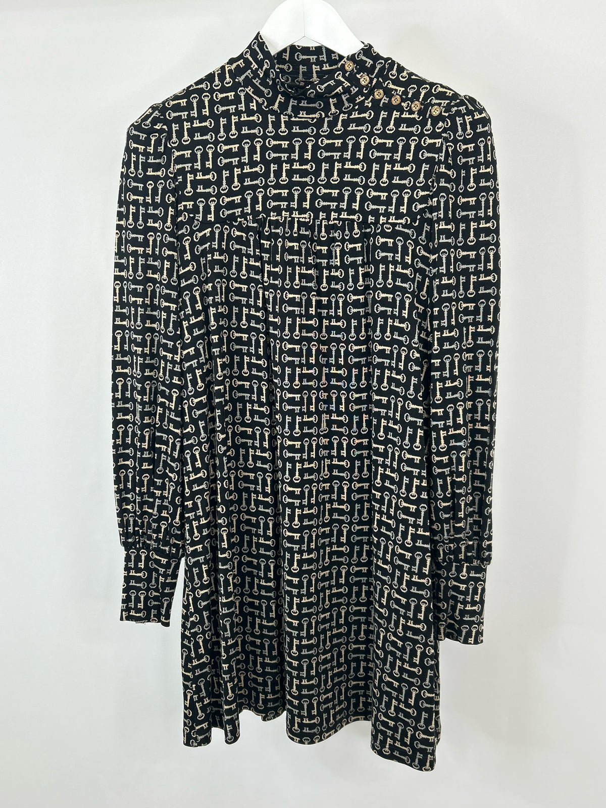 JUICY COUTURE Size M Black Print Women Dress