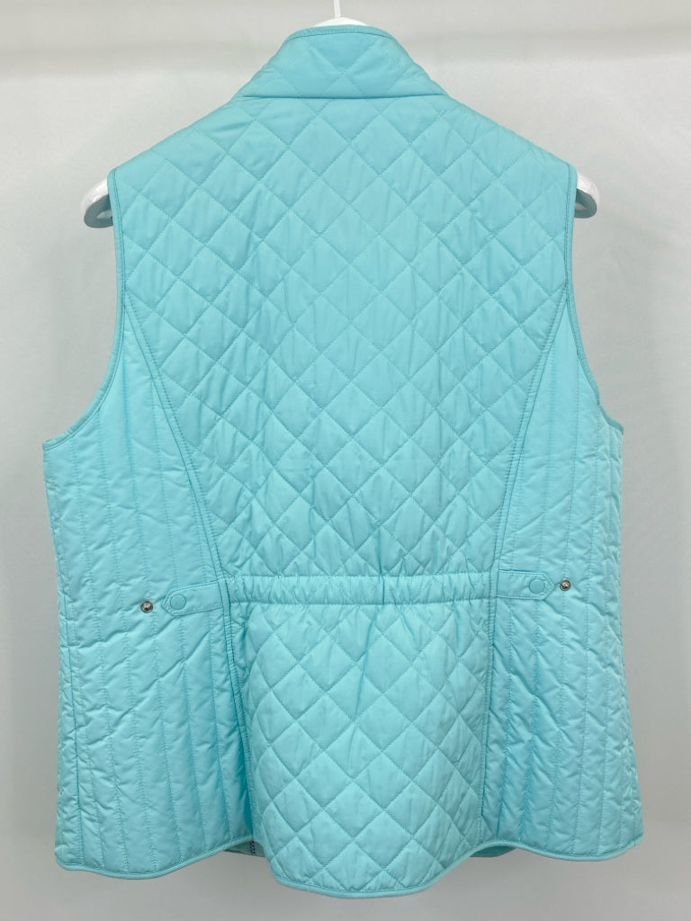 TALBOTS Women Size 1X Light Blue Vest NWT