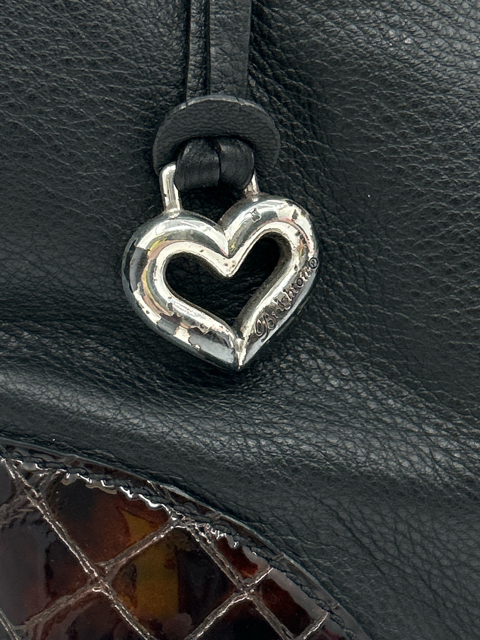 BRIGHTON black and brown Women Purse