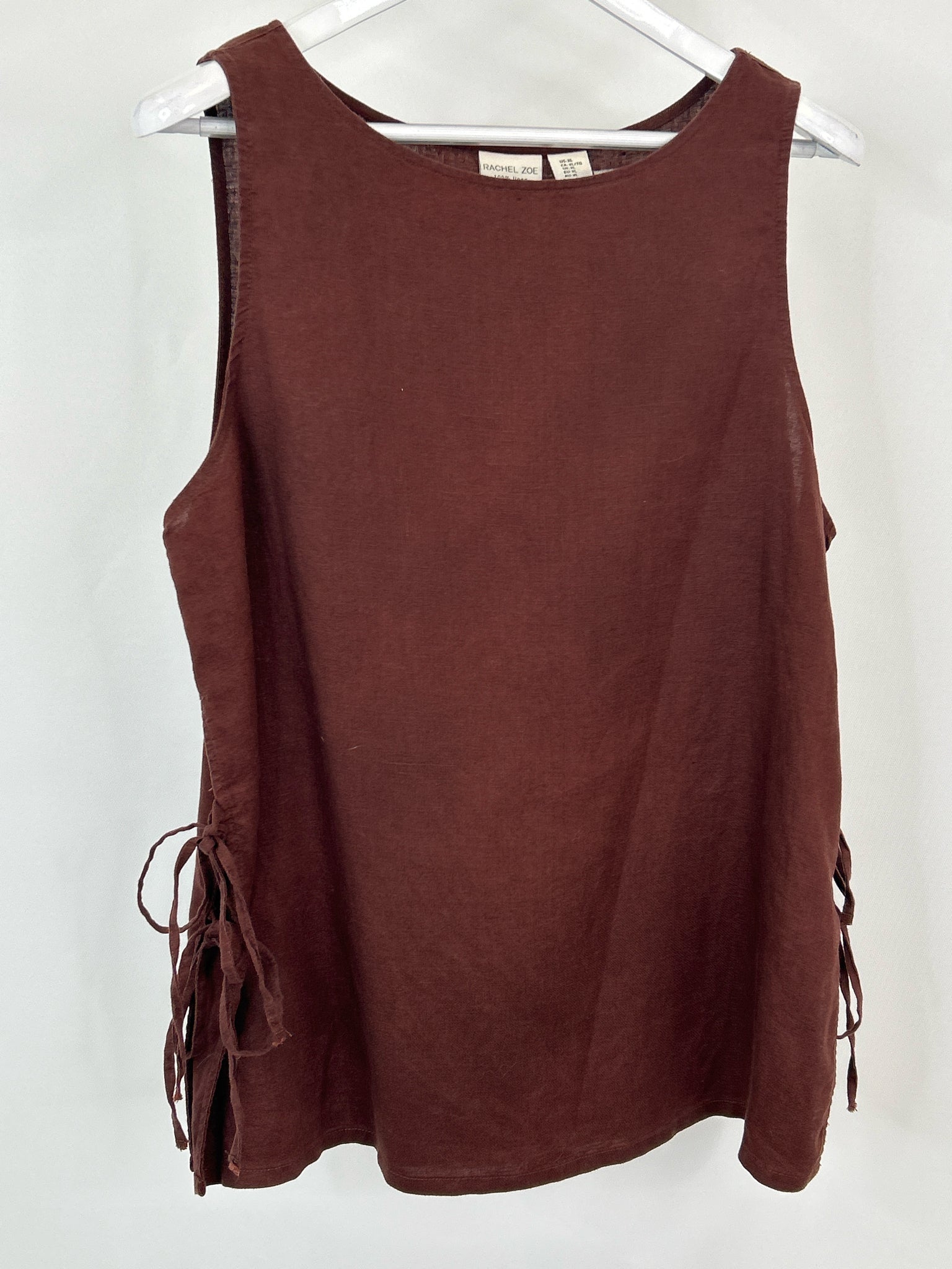 RACHEL ZOE Size XL Red Brown Women Top