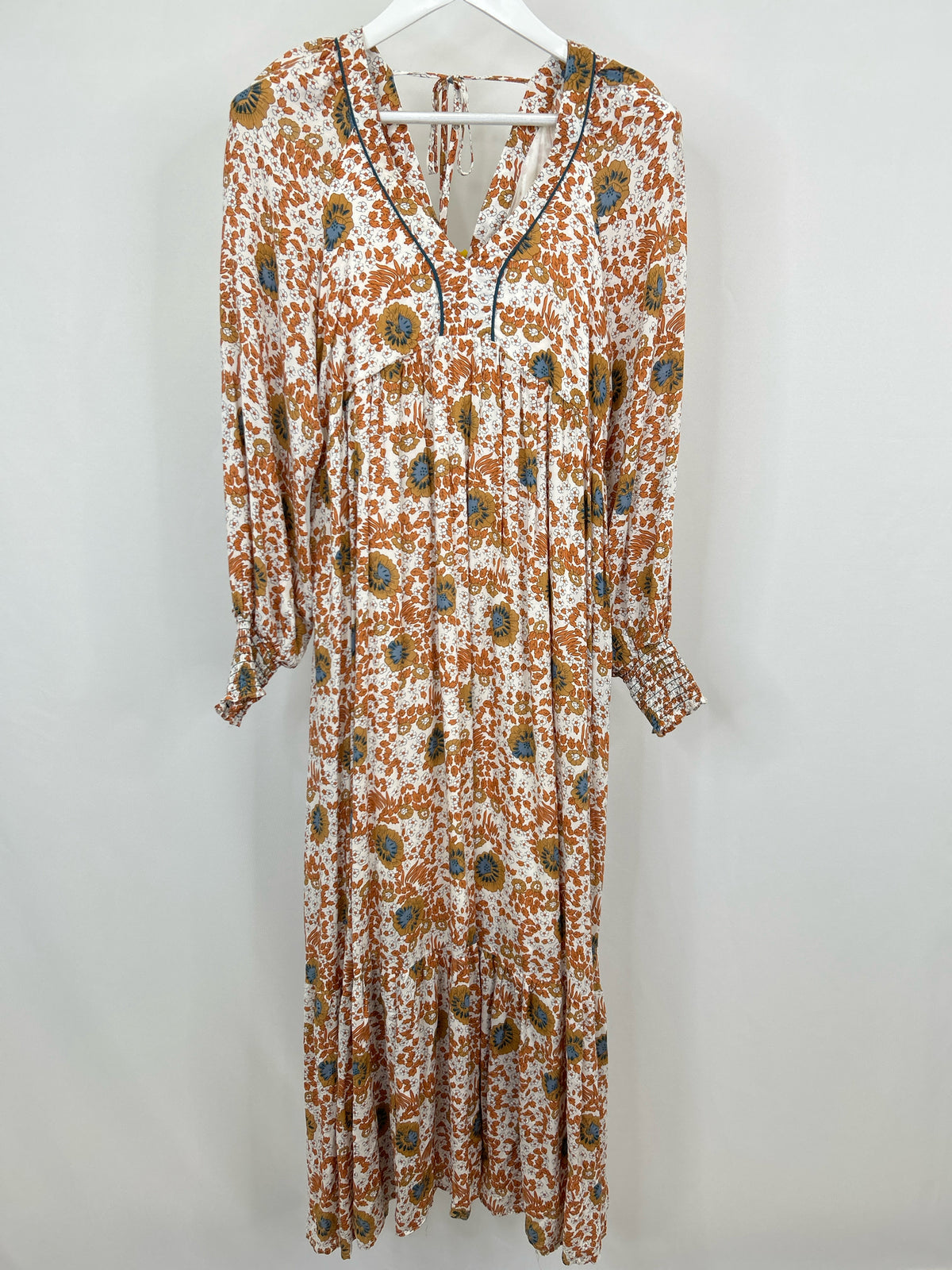 IN LOOM Size M Orange Print Women Dress