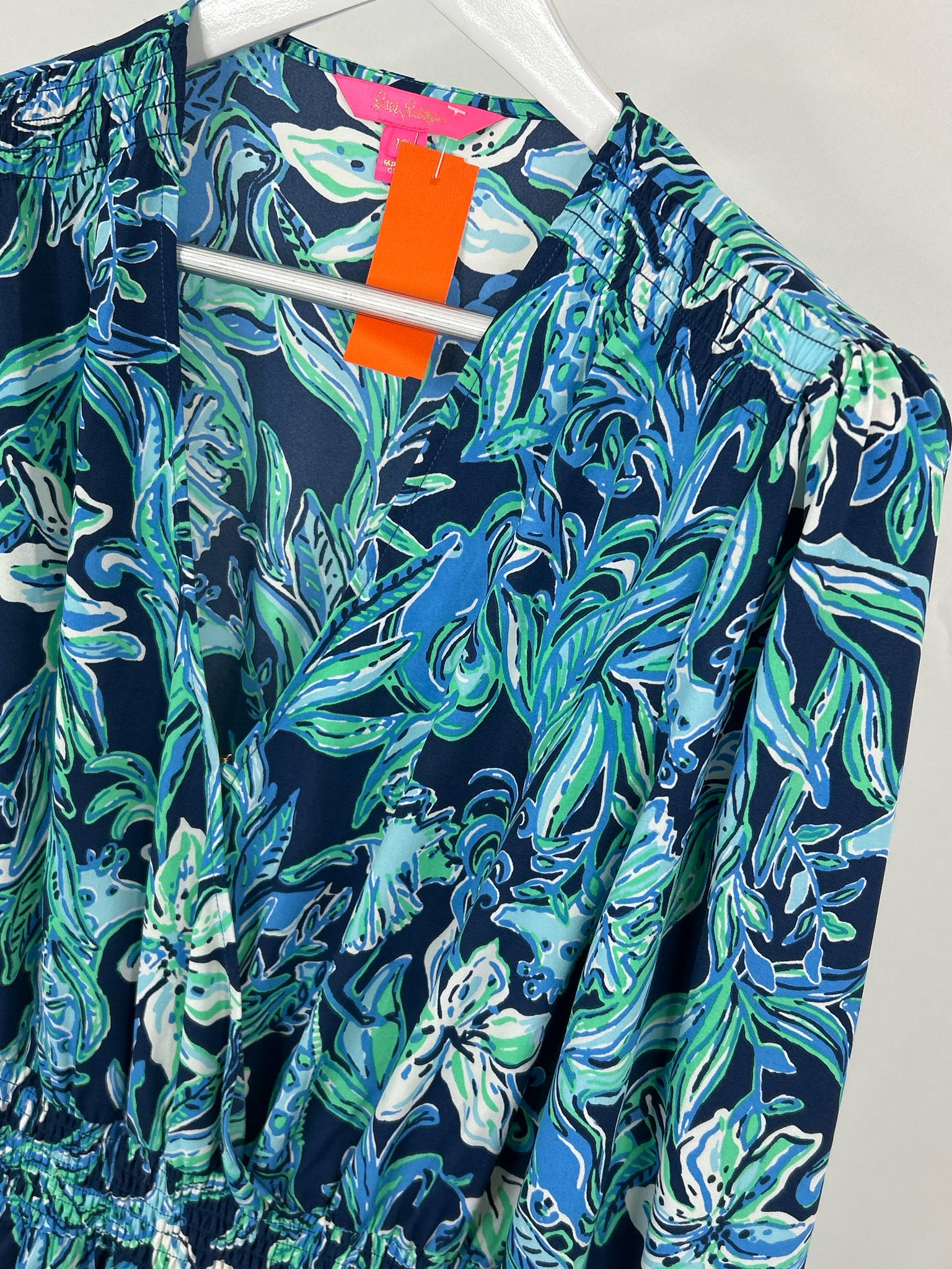 LILLY PULITZER Size 10 Navy Print Women Dress