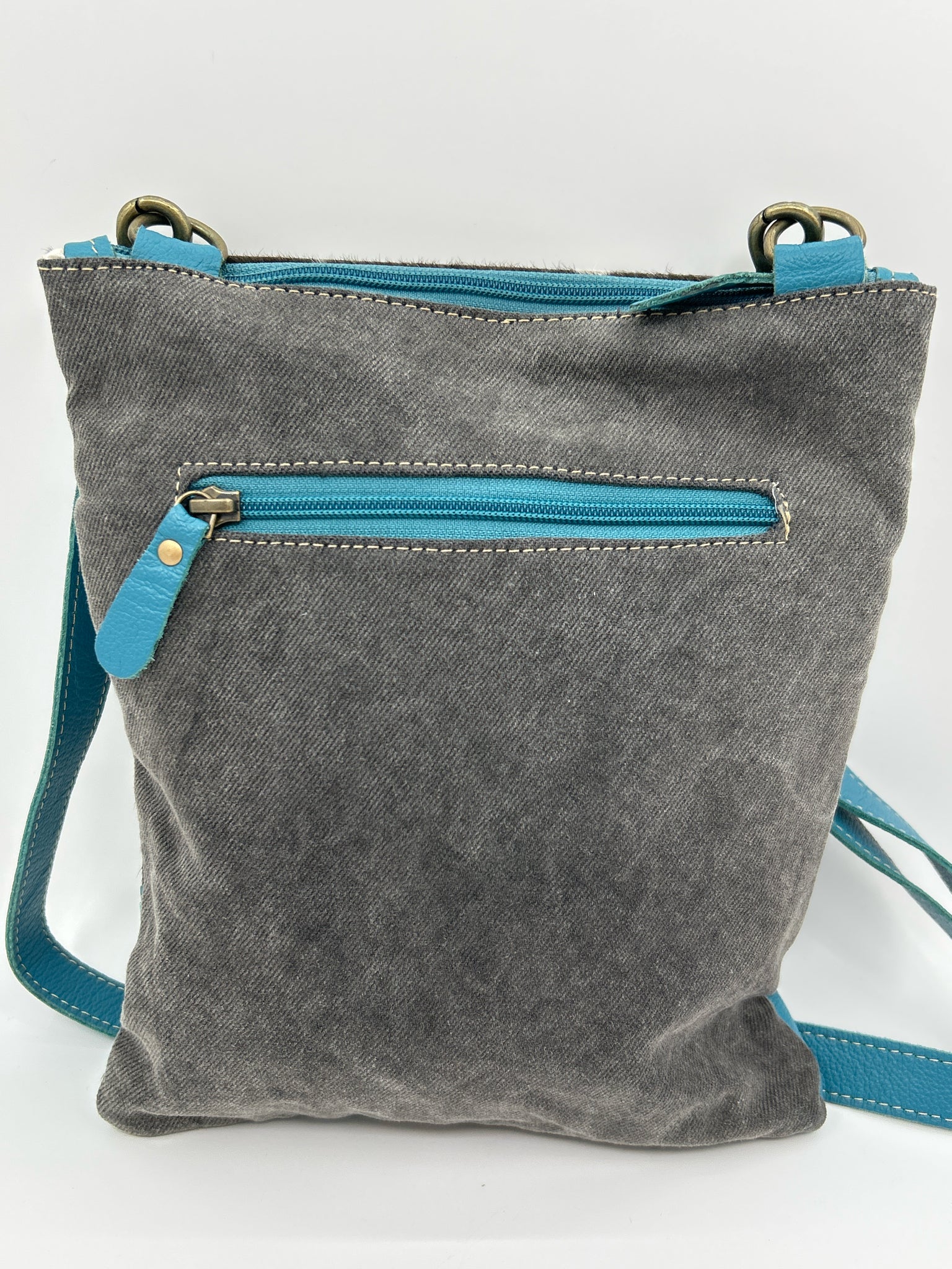 MYRA BAG Black and Teal Women Purse