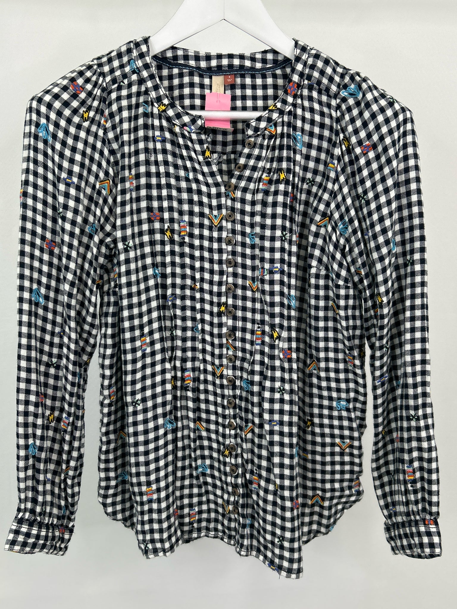 PILCRO Size S Black and White Women Shirt