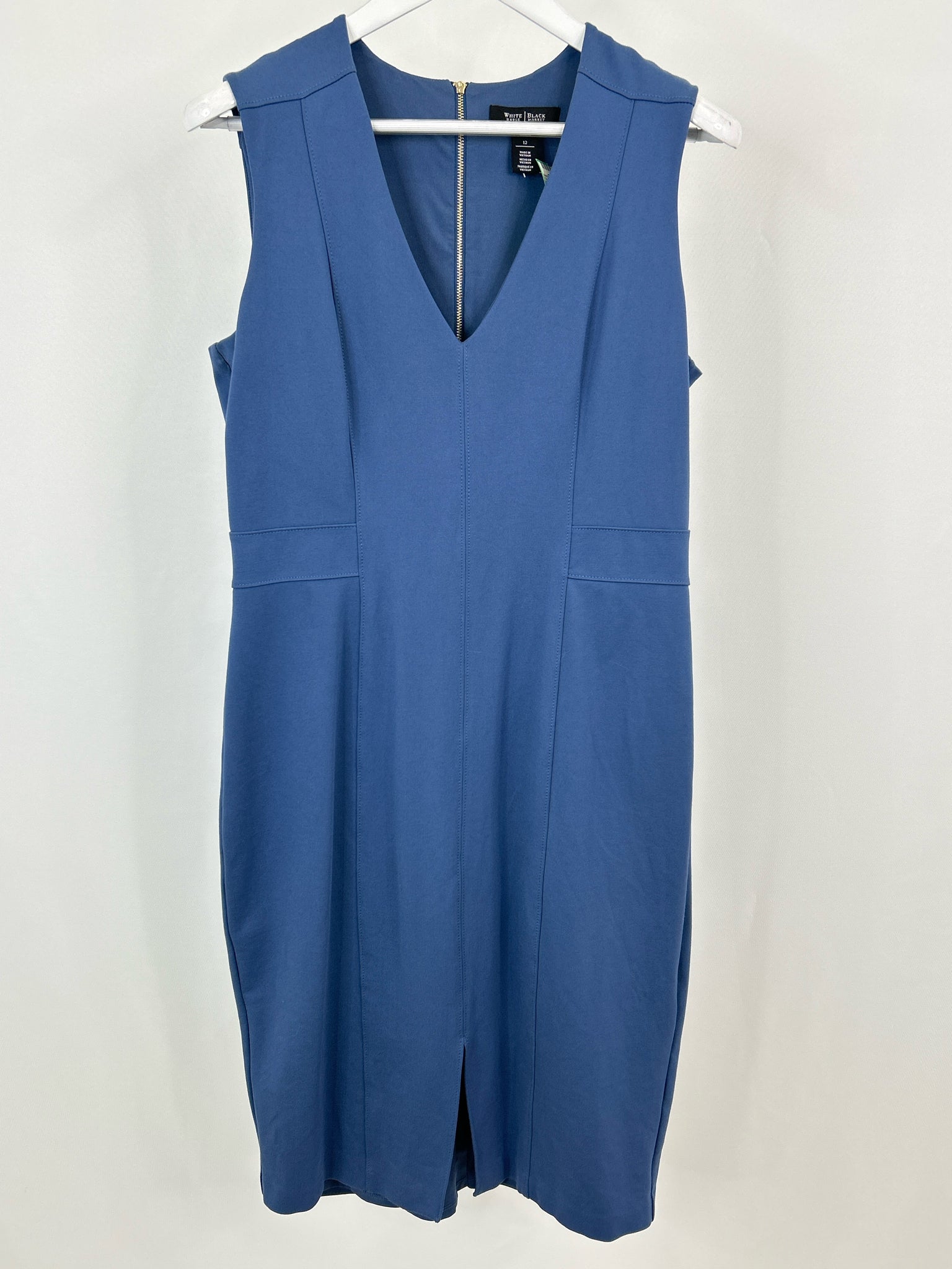 White House Black Market Size 12 Blue Women Dress