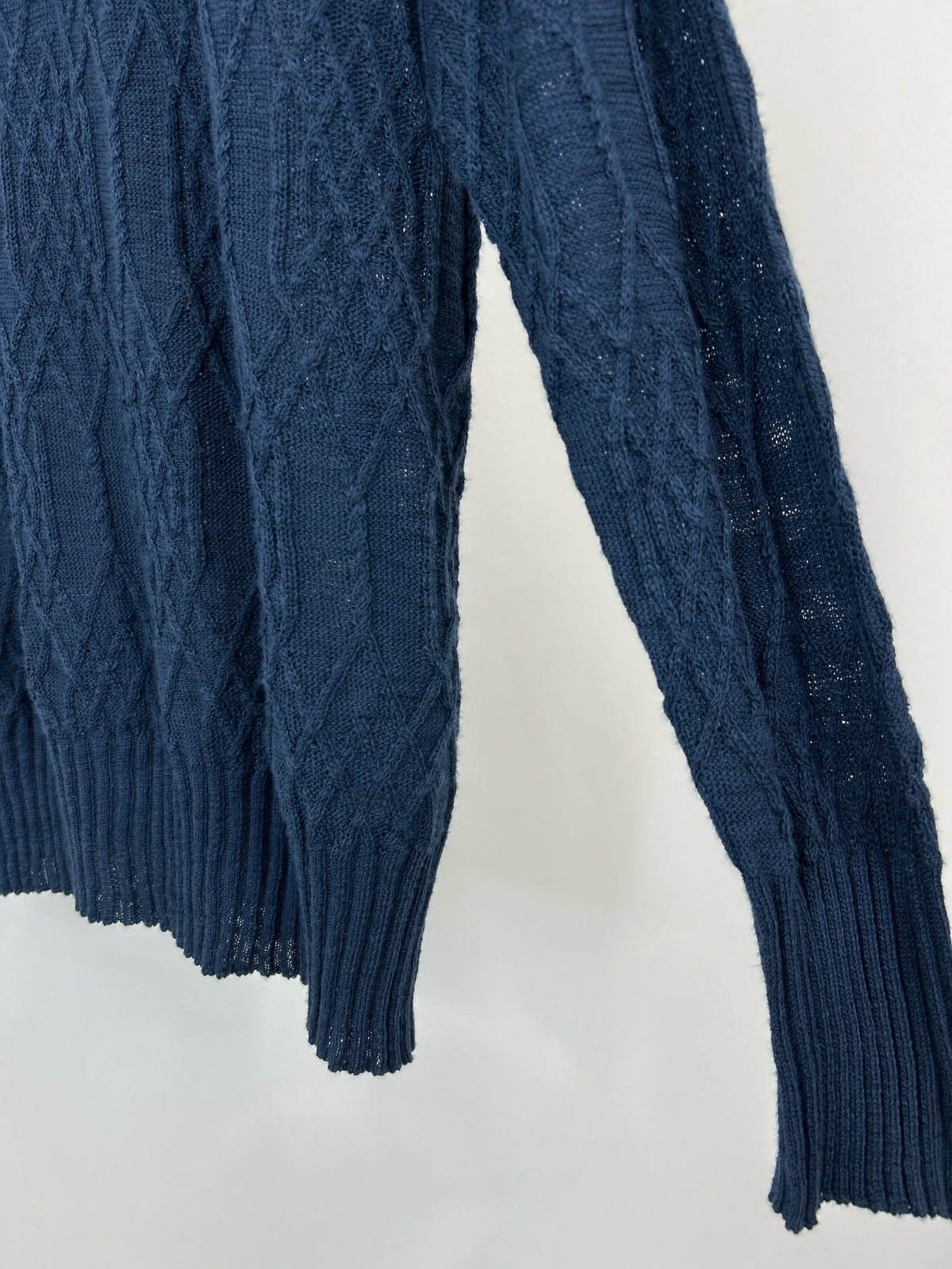 PERUVIAN CONNECTION Size XL Navy Women Sweater