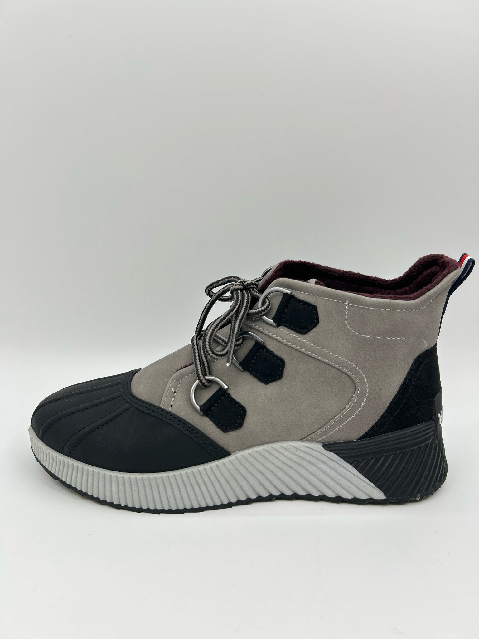 TOMMY HILFIGER Size 8.5 GRAY AND BLACK Women Booties