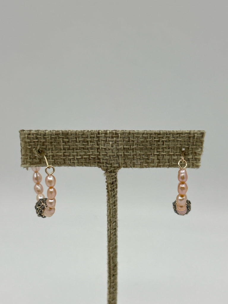 ANTHROPOLOGIE NWT Pink Pearl Earrings