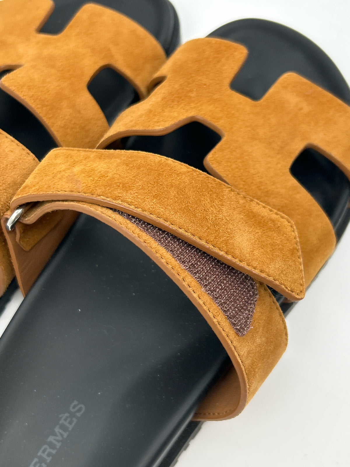 HERMÈS Size 38.5 Brown Women Sandal