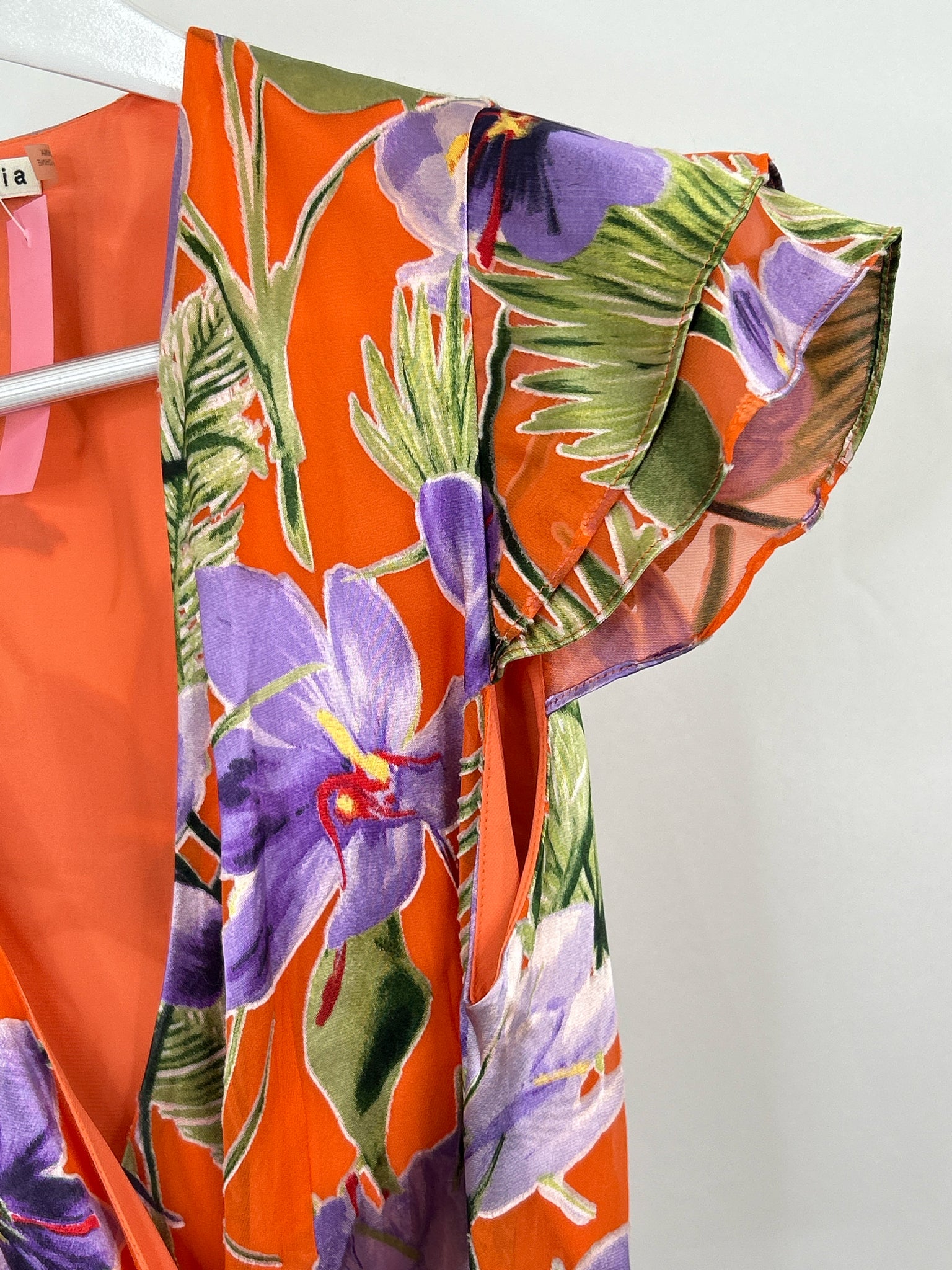 ALICE + OLIVIA Size 4 Orange Print Women Top