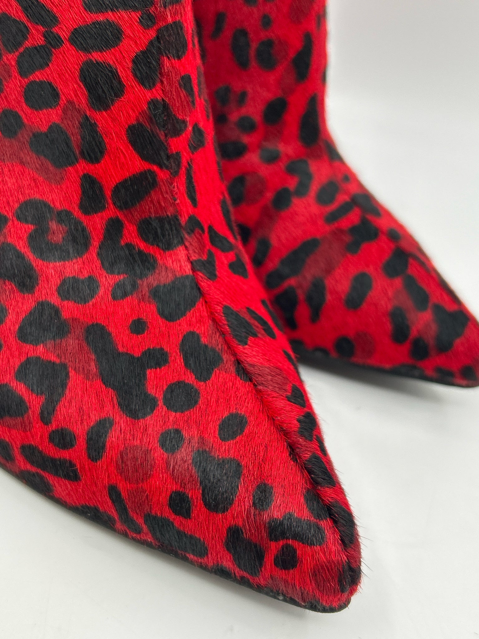 JEFFREY CAMPBELL Size 8.5 Red & Black Women Booties