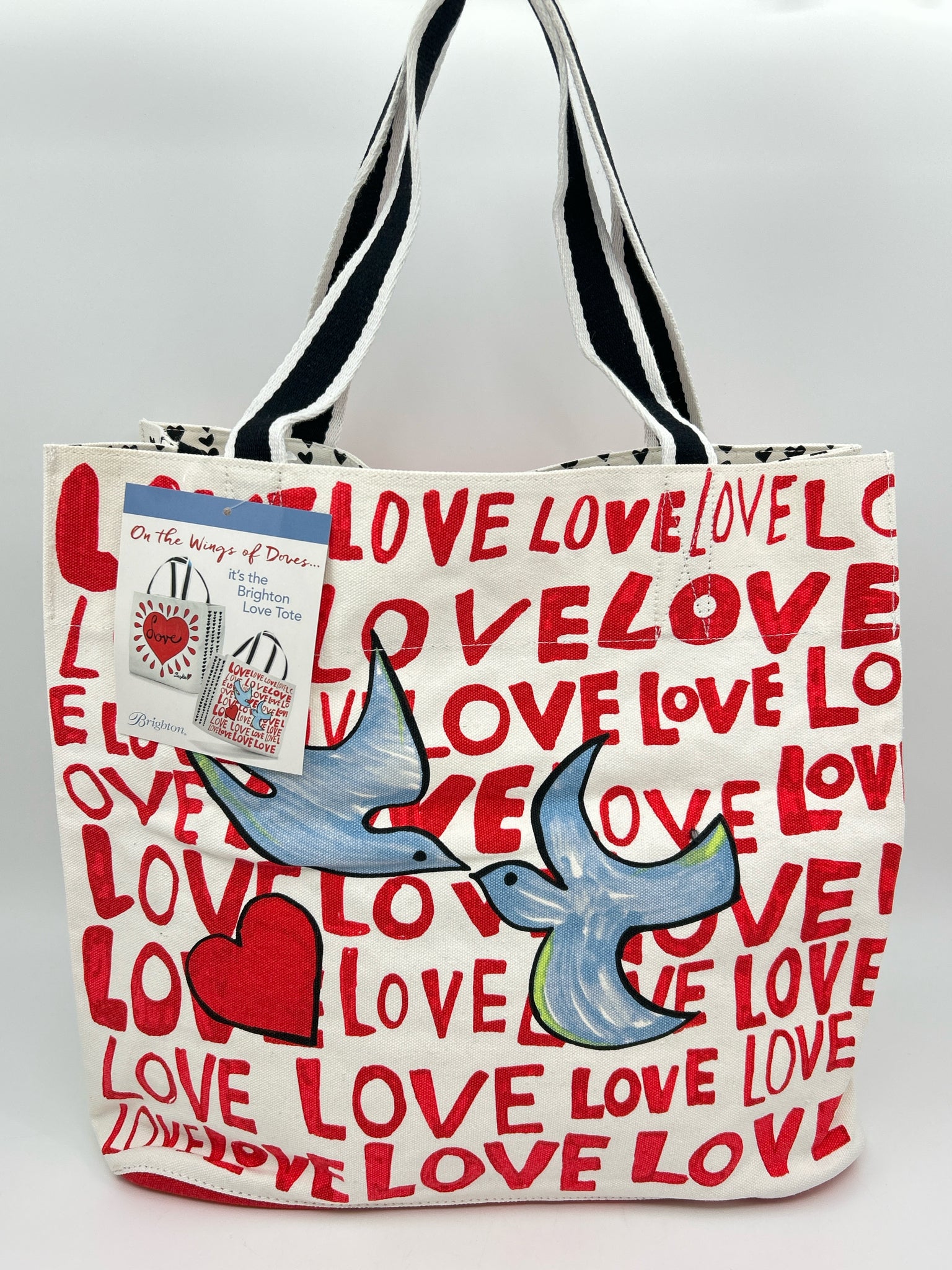 BRIGHTON NWT WHITE AND RED Women Tote
