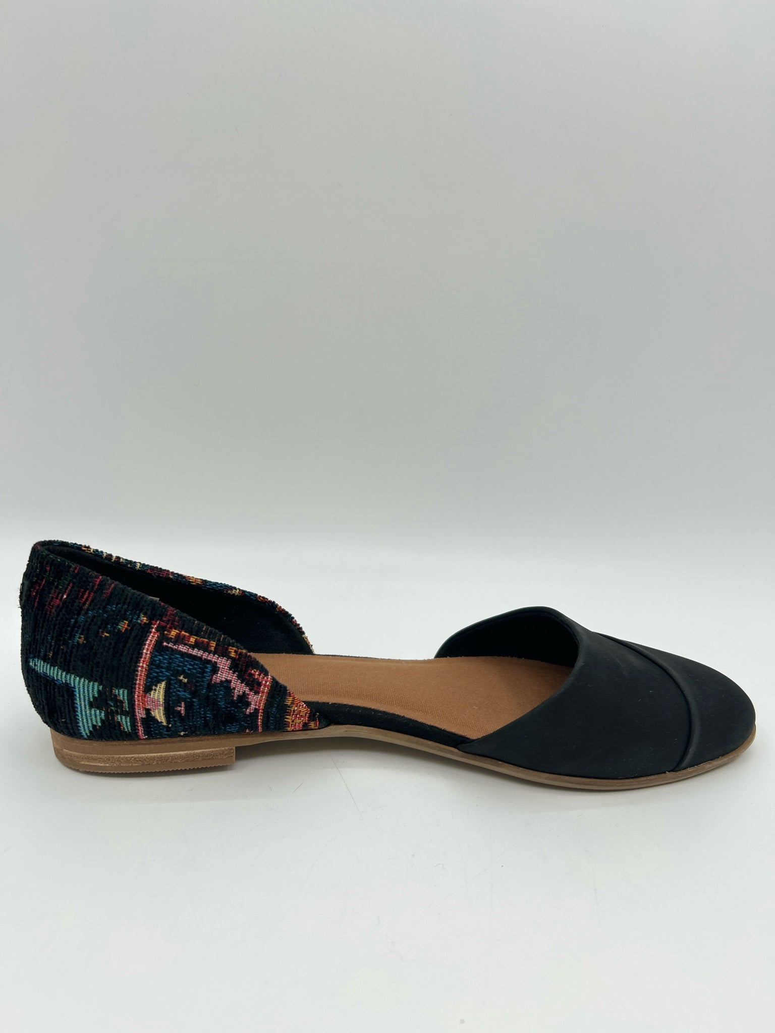 TOMS Size 9W Black Women Flats