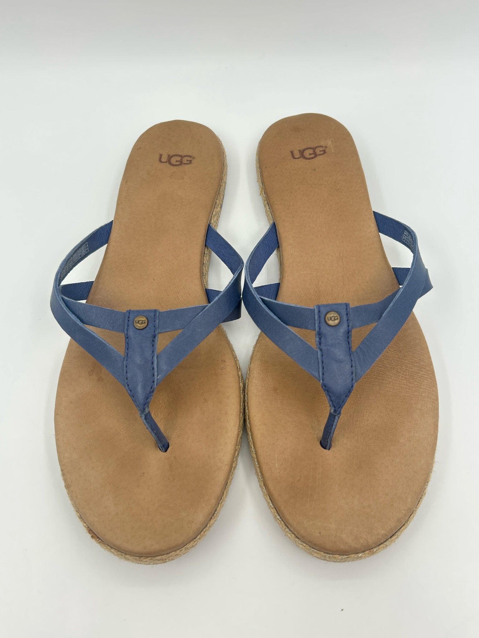 UGG Size 9 BLUE & BROWN Women Sandal