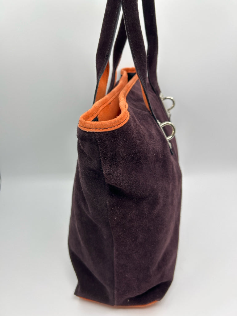 PULICATI Purple and Orange Purse Tote