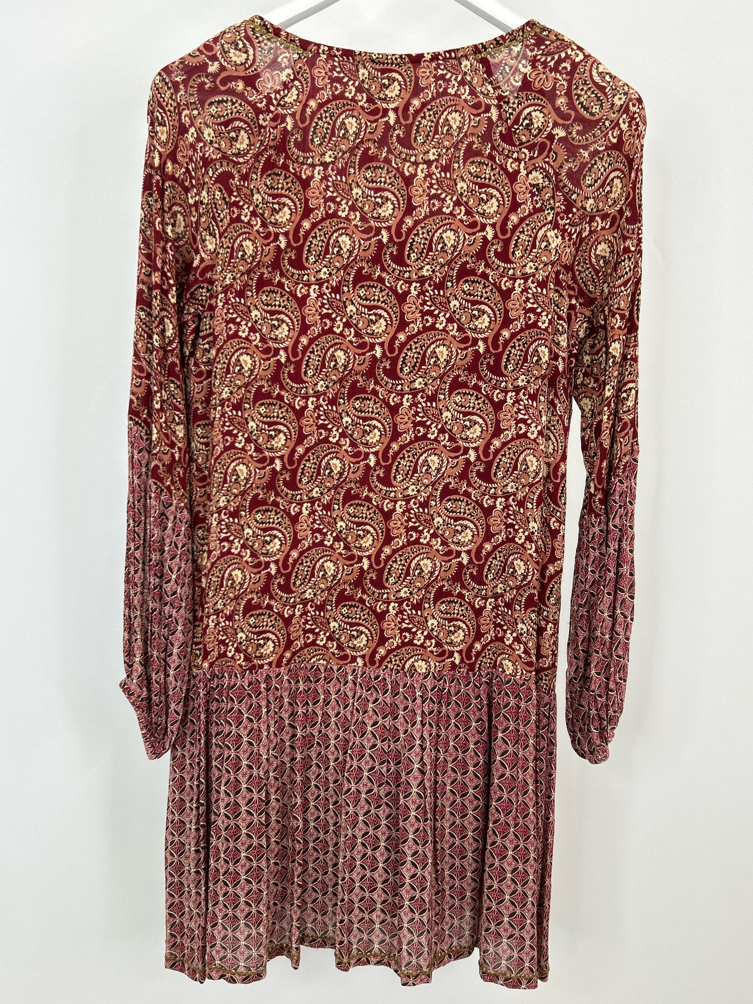 NEKANE NKN Size S/M Burgundy Print Women Dress