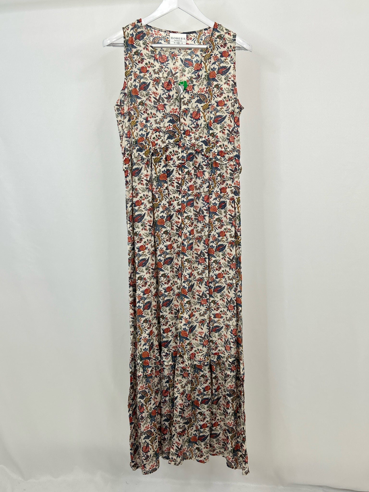 BOHERA Size M Blue & Red Women Dress