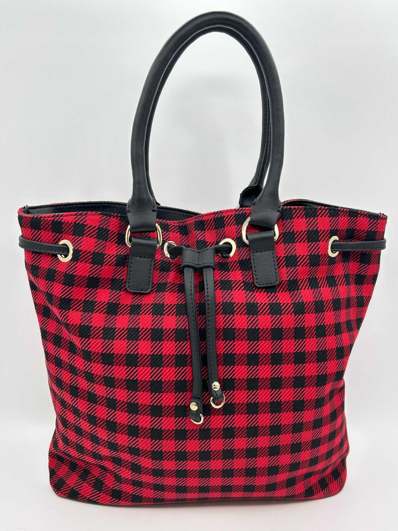 TALBOTS Red and Black Women Tote