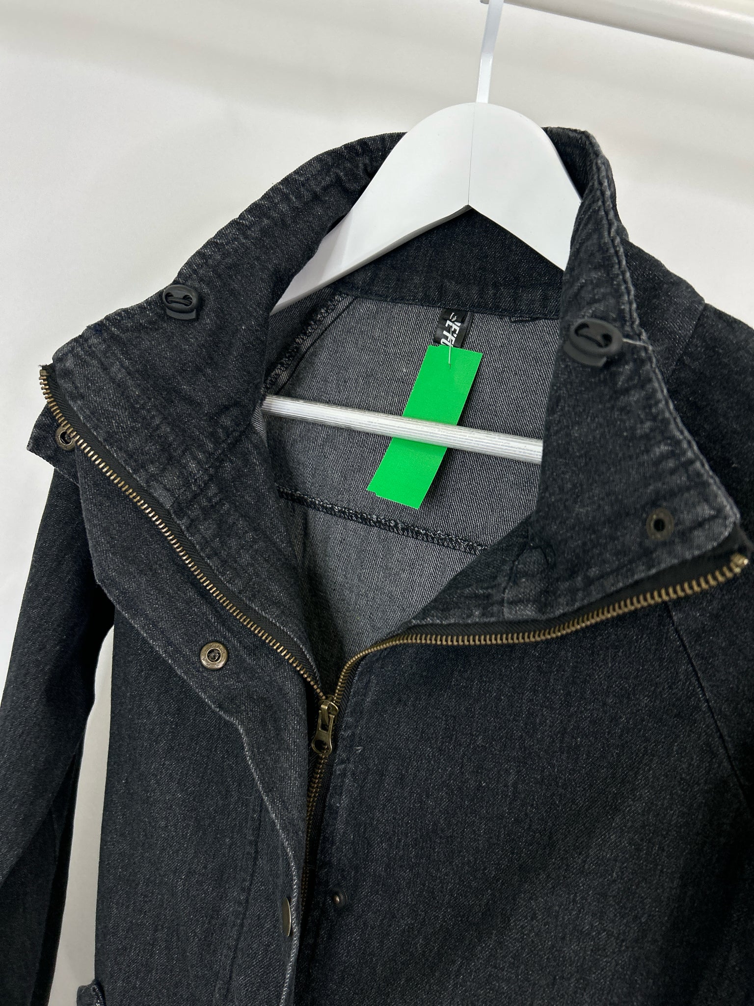 RE'FUSION Size L BLACK DENIM Women Jacket
