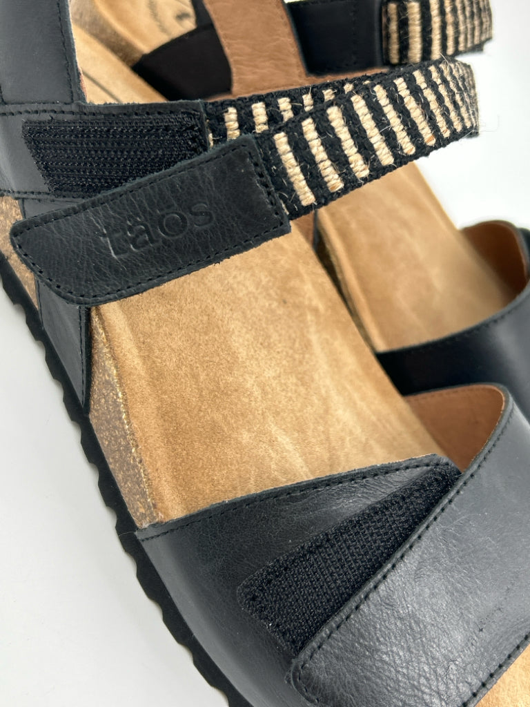 TAOS Size 9 Black Women's Symbol Sandal NIB