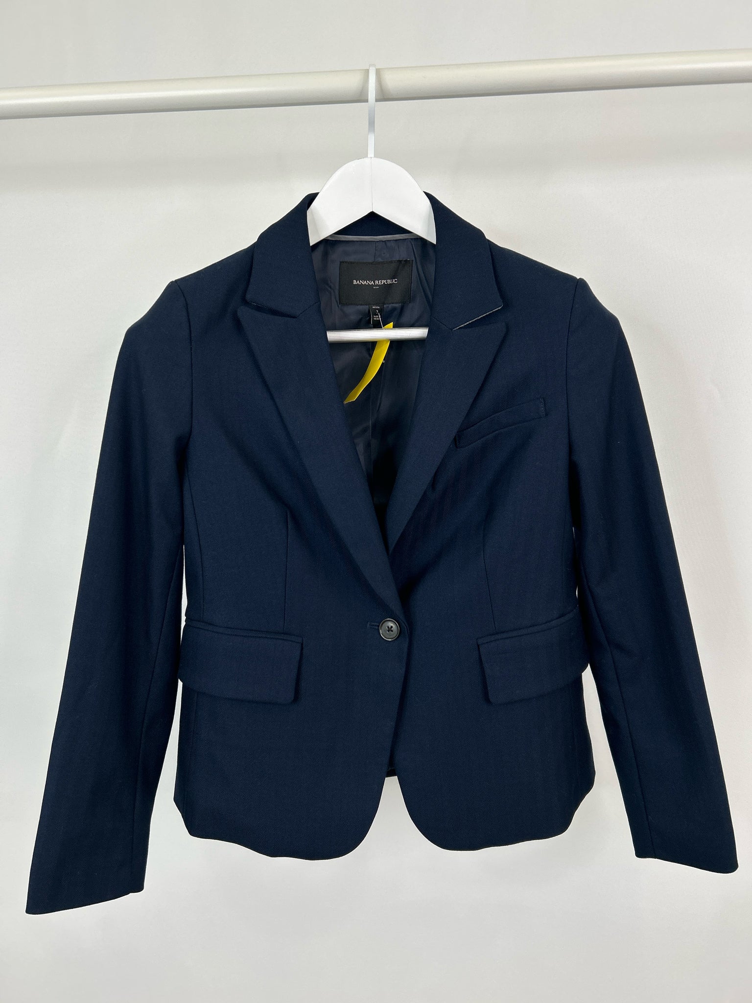 BANANA REPUBLIC Factory Size 2P Navy Women Blazer