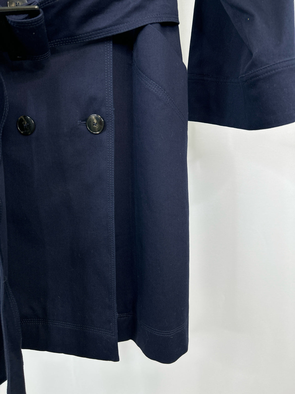MARELLA Size 8 Navy Women Trench Coat