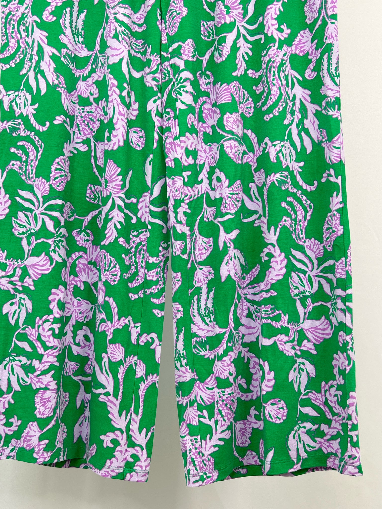 LILLY PULITZER Size XL Green Print Women Pants