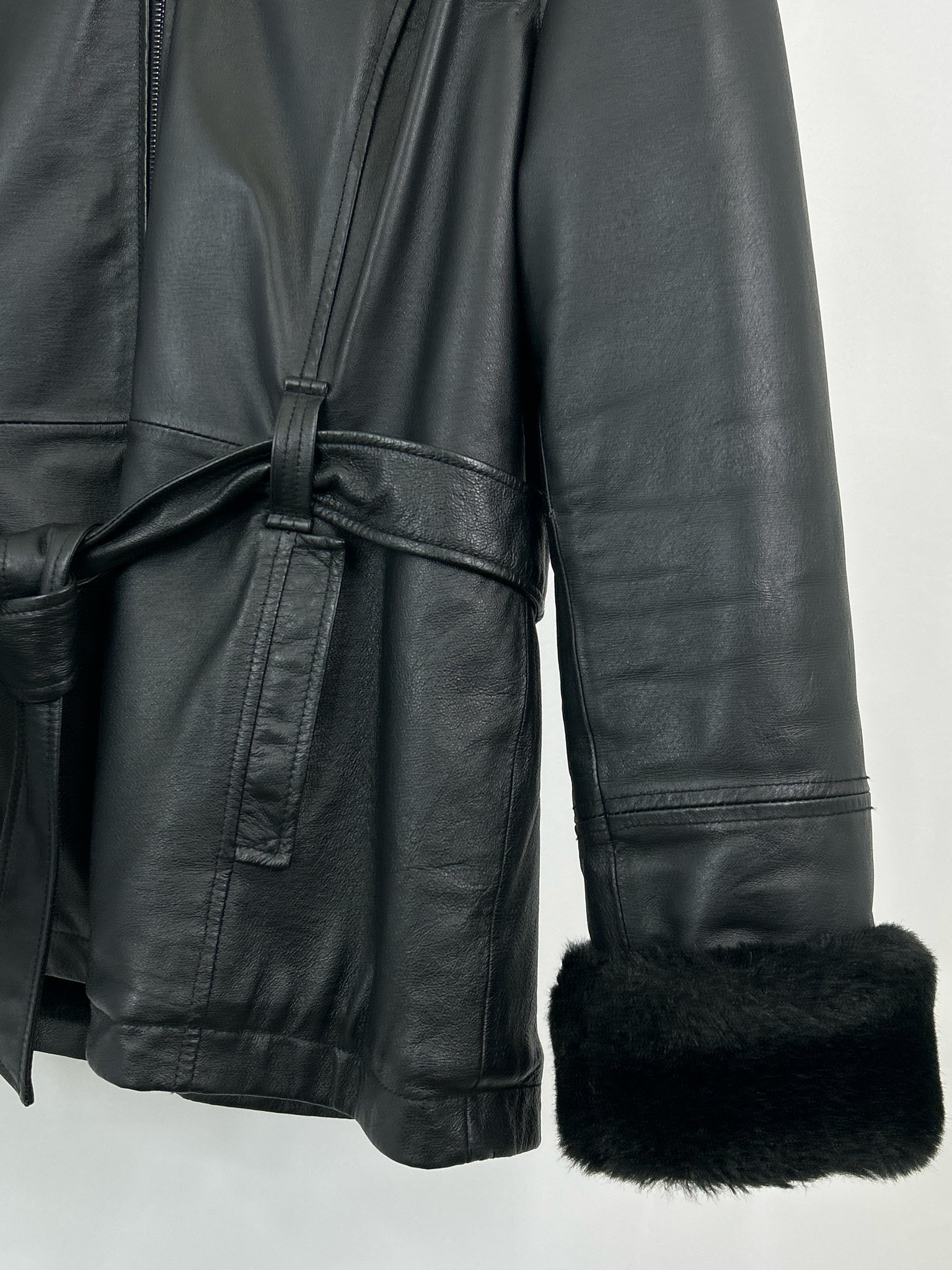 WILSONS LEATHER Size M Black Women Coat