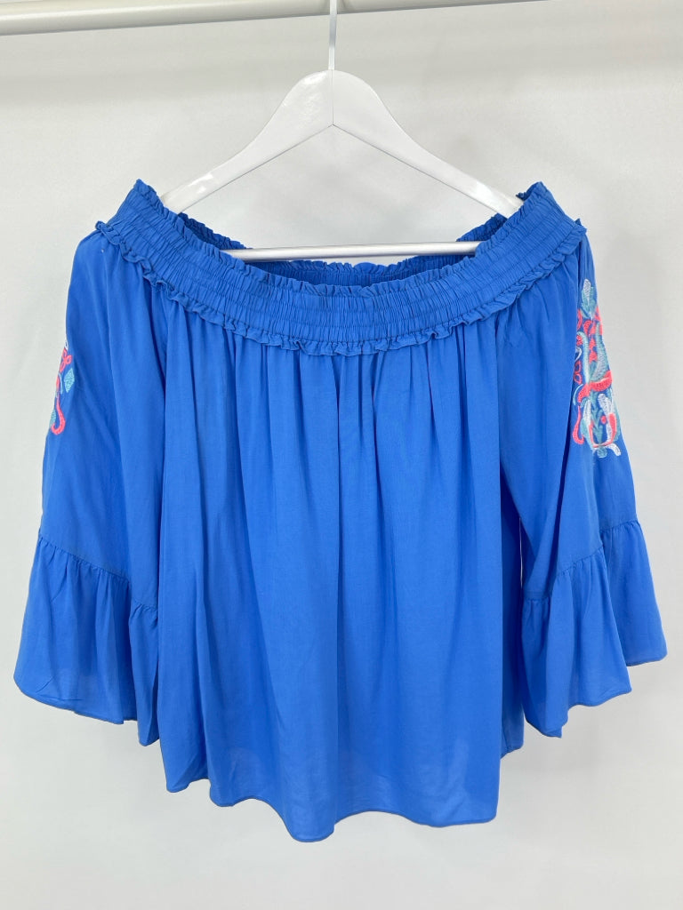 LILLY PULITZER Size M Blue Moira Top