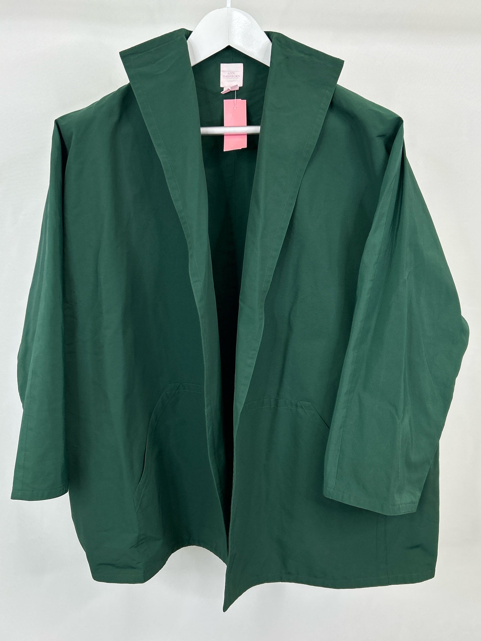 ANN MASHBURN Size M Green Women Jacket