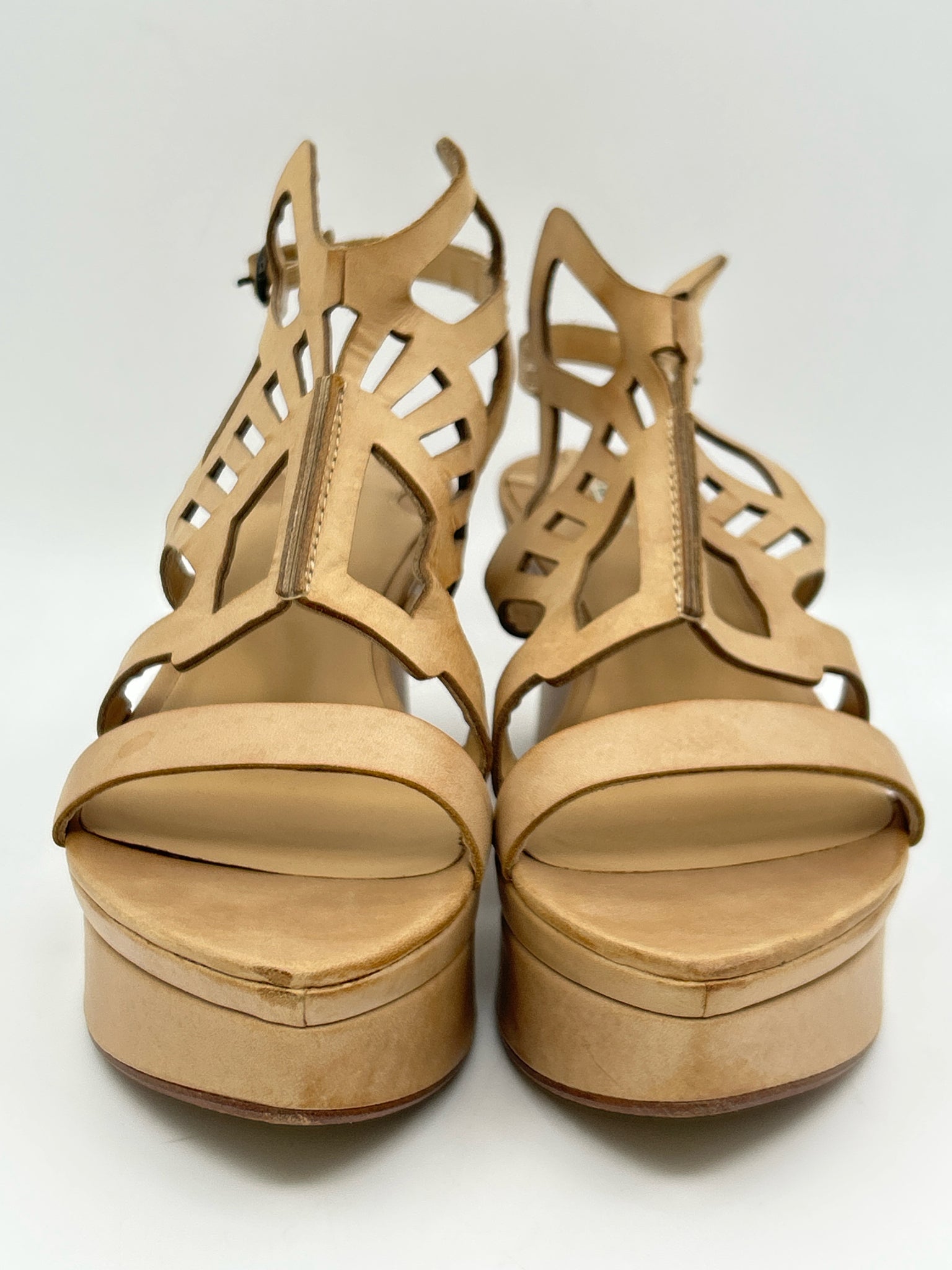 LEON MAX Size 8.5 Tobacco Women Sandal