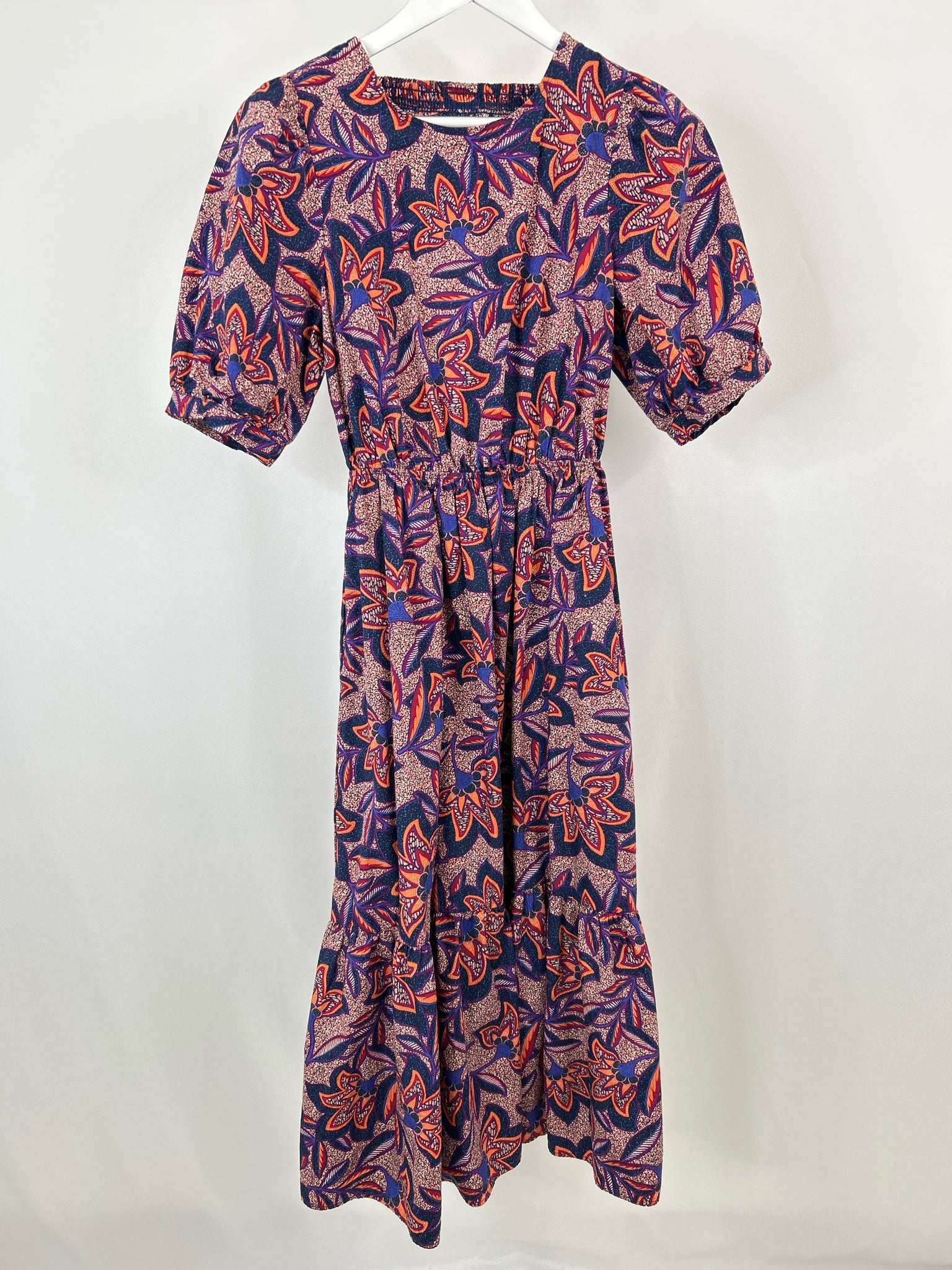 EVEREVE Size M Blue Print Women Dress