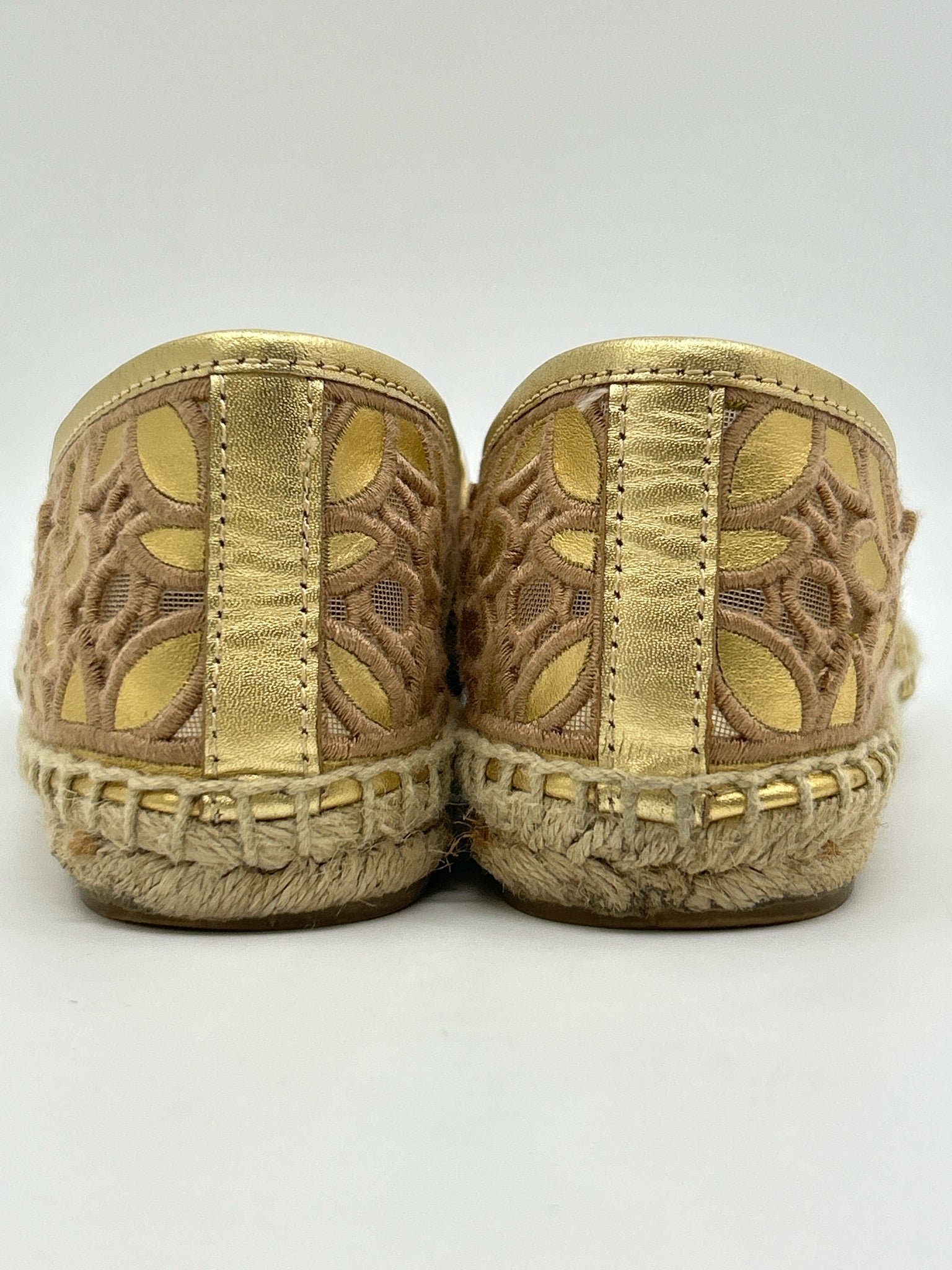 TORY BURCH Size 8 Gold Women Flats
