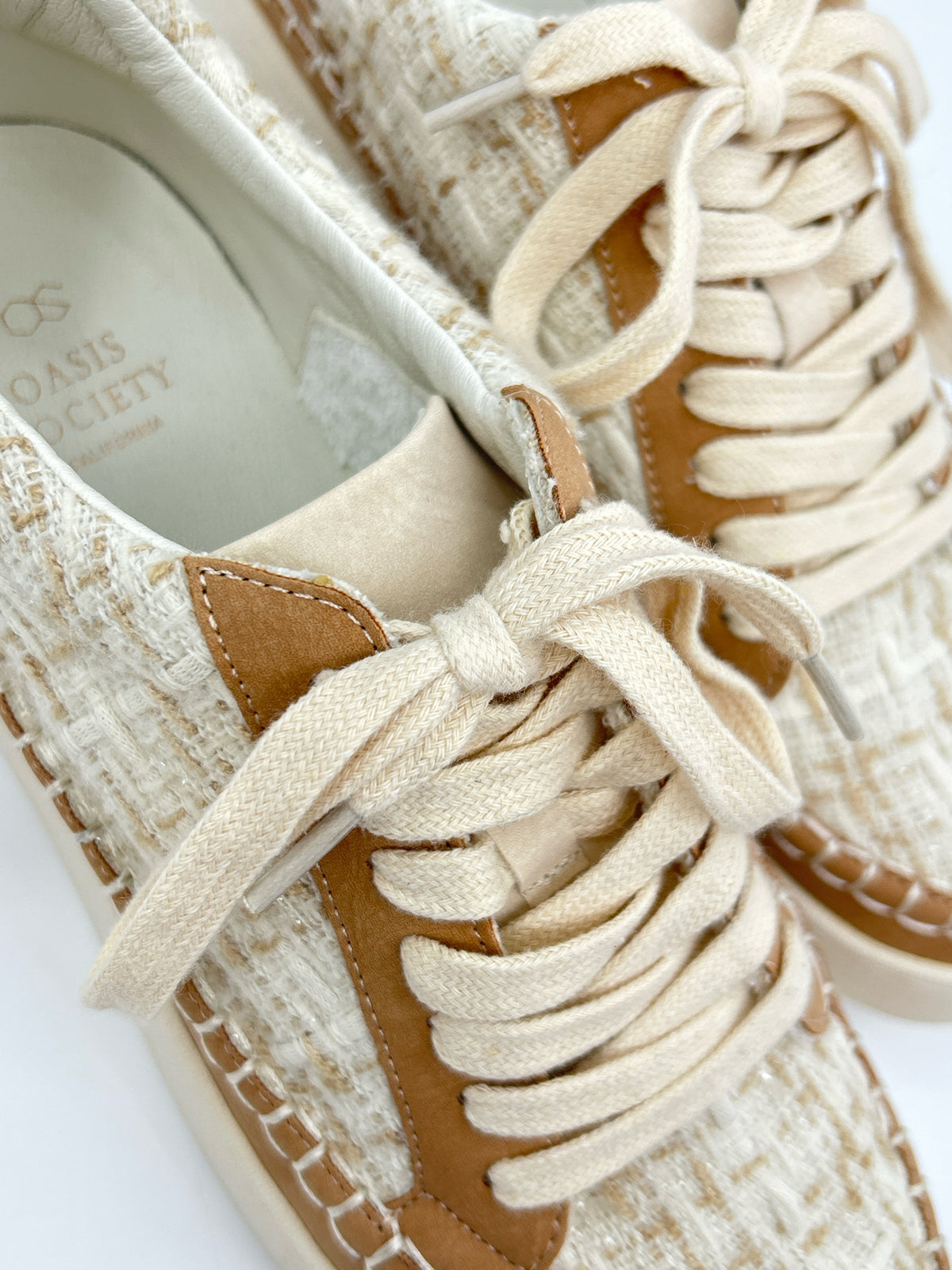 OASIS SOCIETY Size 8.5 Beige Women Sneakers