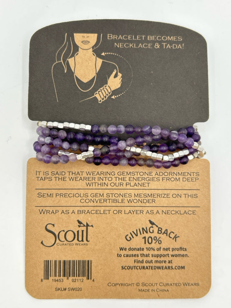 SCOUT CURATED WEARS Women Size One Size Amethyst Bracelet Necklace