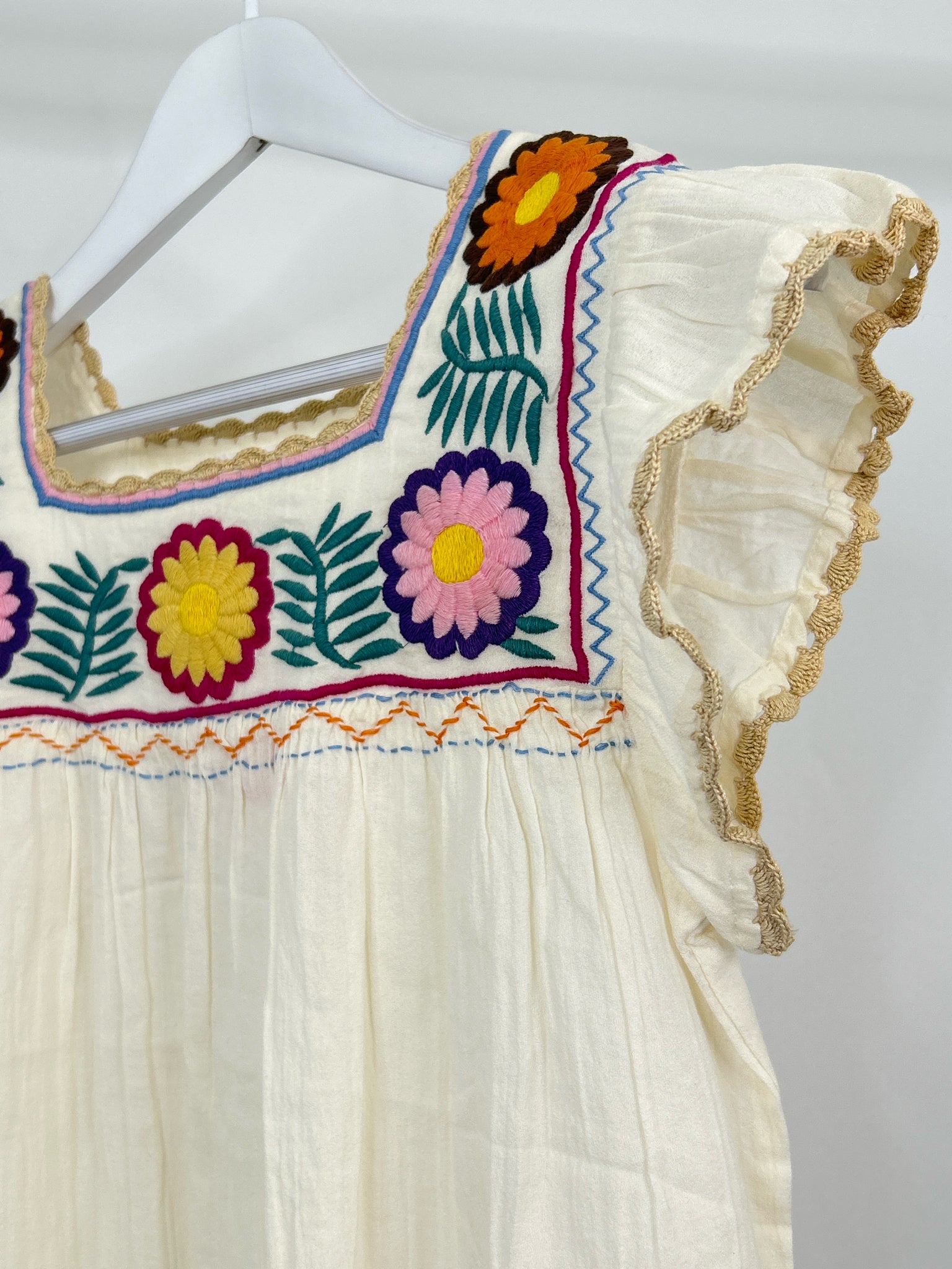 THML Size S Cream Print Women Top