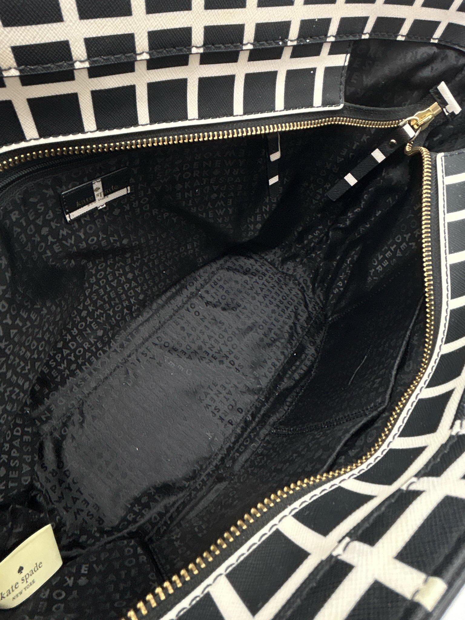 KATE SPADE Black and White Women Tote